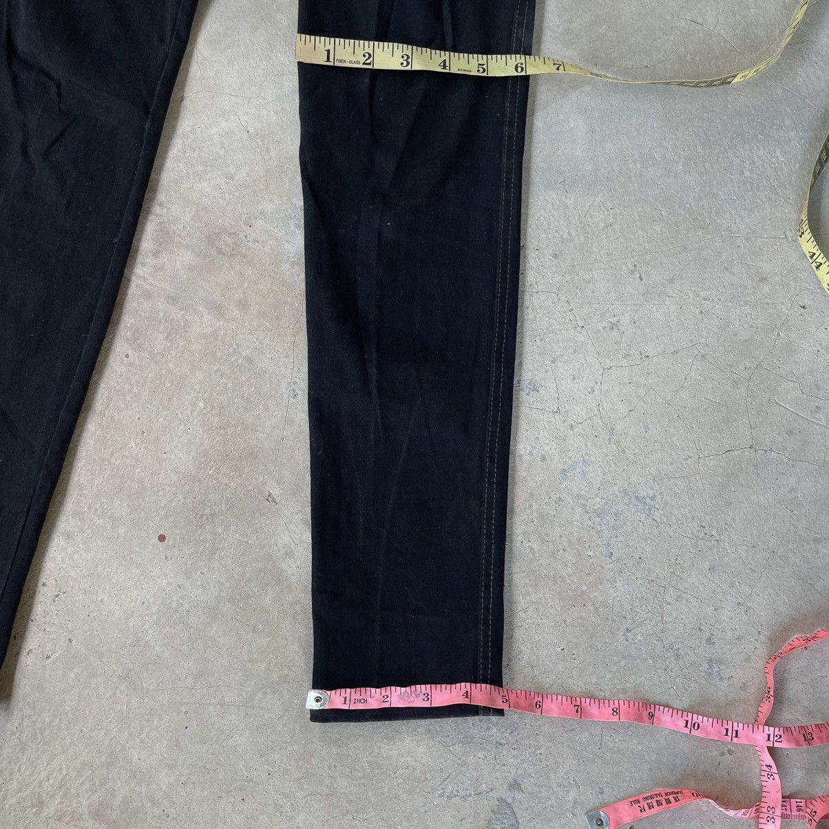 Le Grande Bleu (L.G.B.) 2000s Algonquins Gothic Fit Skinny Black Japanese Pants Size 30" / US 8 / IT 44 - 11 Thumbnail