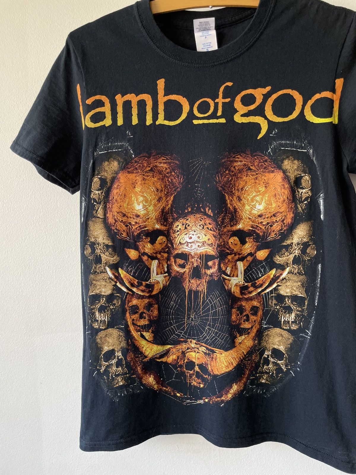 Band Tees × Vintage Y2K Lamb Of God Death Metal Band tee Size US S / EU 44-46 / 1 - 2 Thumbnail