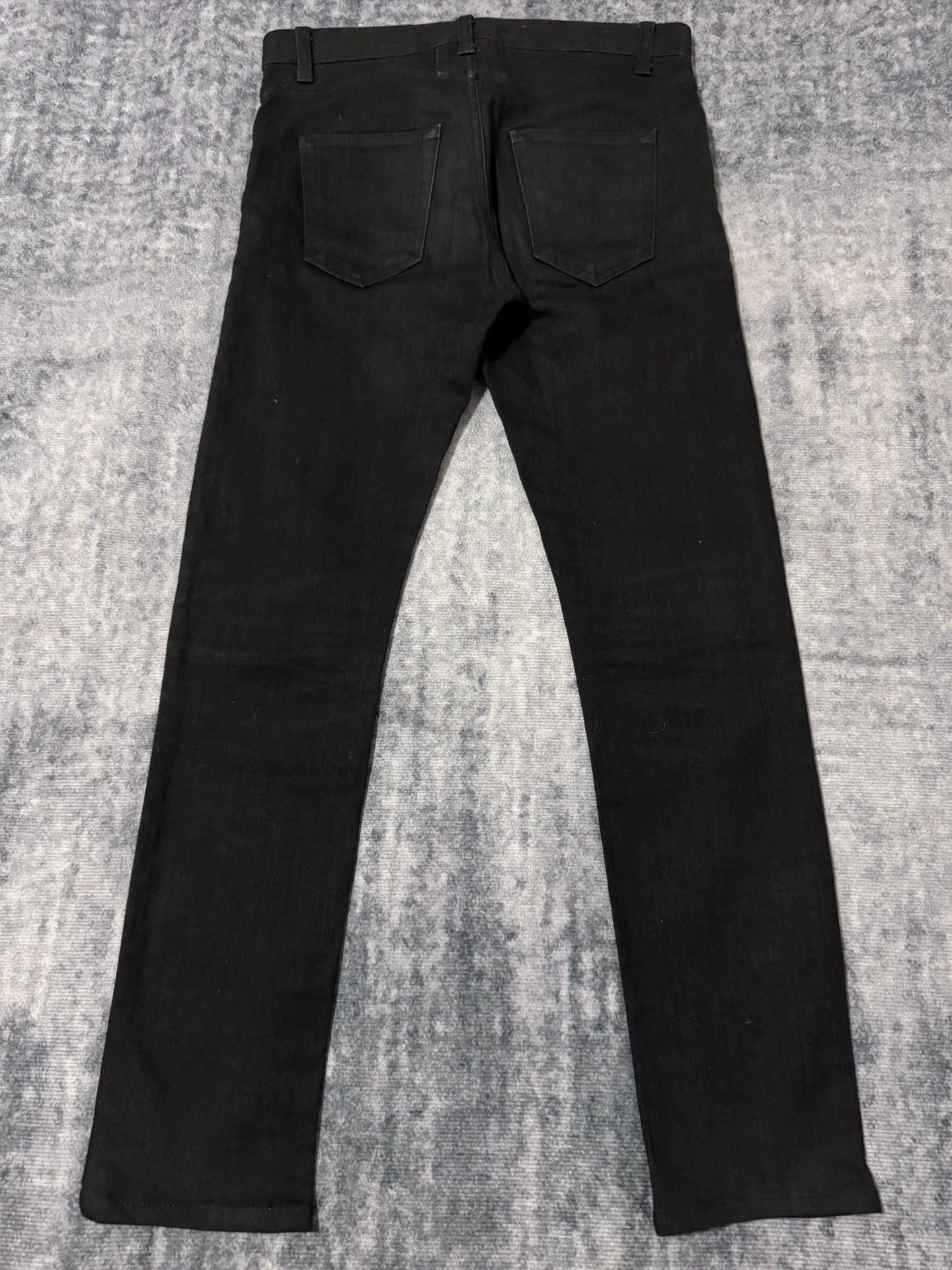 Saint Laurent Paris Saint Laurent SLP16FW Stretch Skinny Black Basic Jeans Size US 29 - 2 Thumbnail