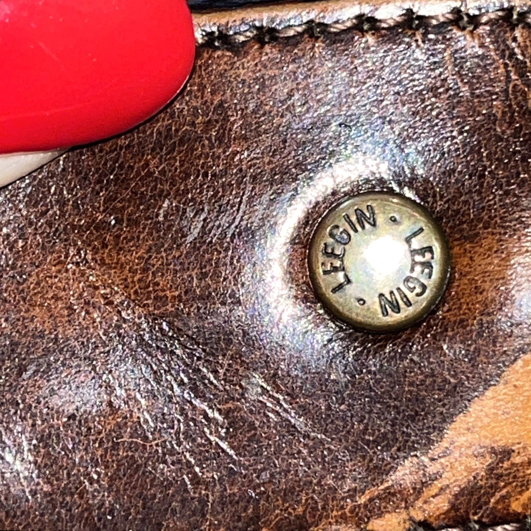 Vintage VINTAGE Leegin Leather Belt 1.5” Wide Removable Buckle Brown 46-51” Mens Belt, Western, Heavy Duty, USA - Large Size Size ONE SIZE - 2 Thumbnail