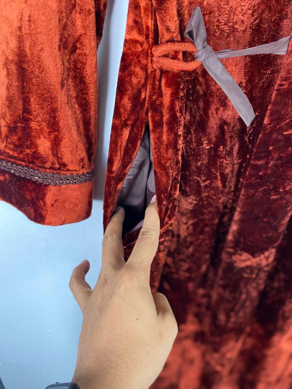Japanese Brand japanesebrand gold velvet long jacket nice design Size US M / EU 48-50 / 2 - 3 Thumbnail