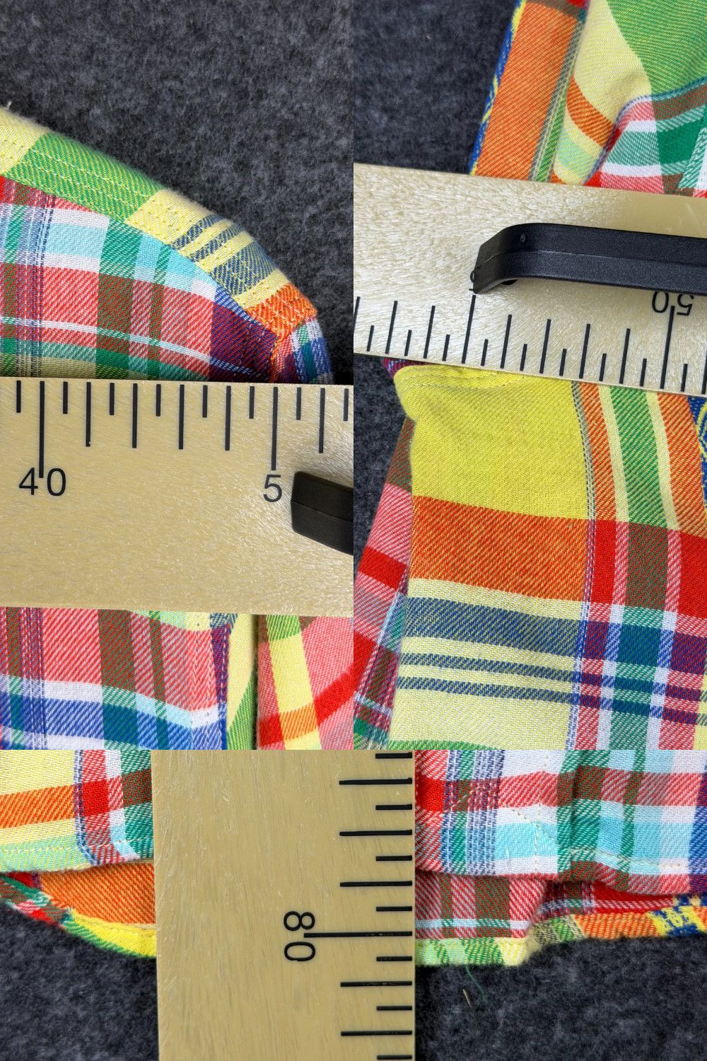 Polo Ralph Lauren SS01 PRL Multicolor Madras Plaid Shirt with Woven Motifs Size US M / EU 48-50 / 2 - 11 Thumbnail