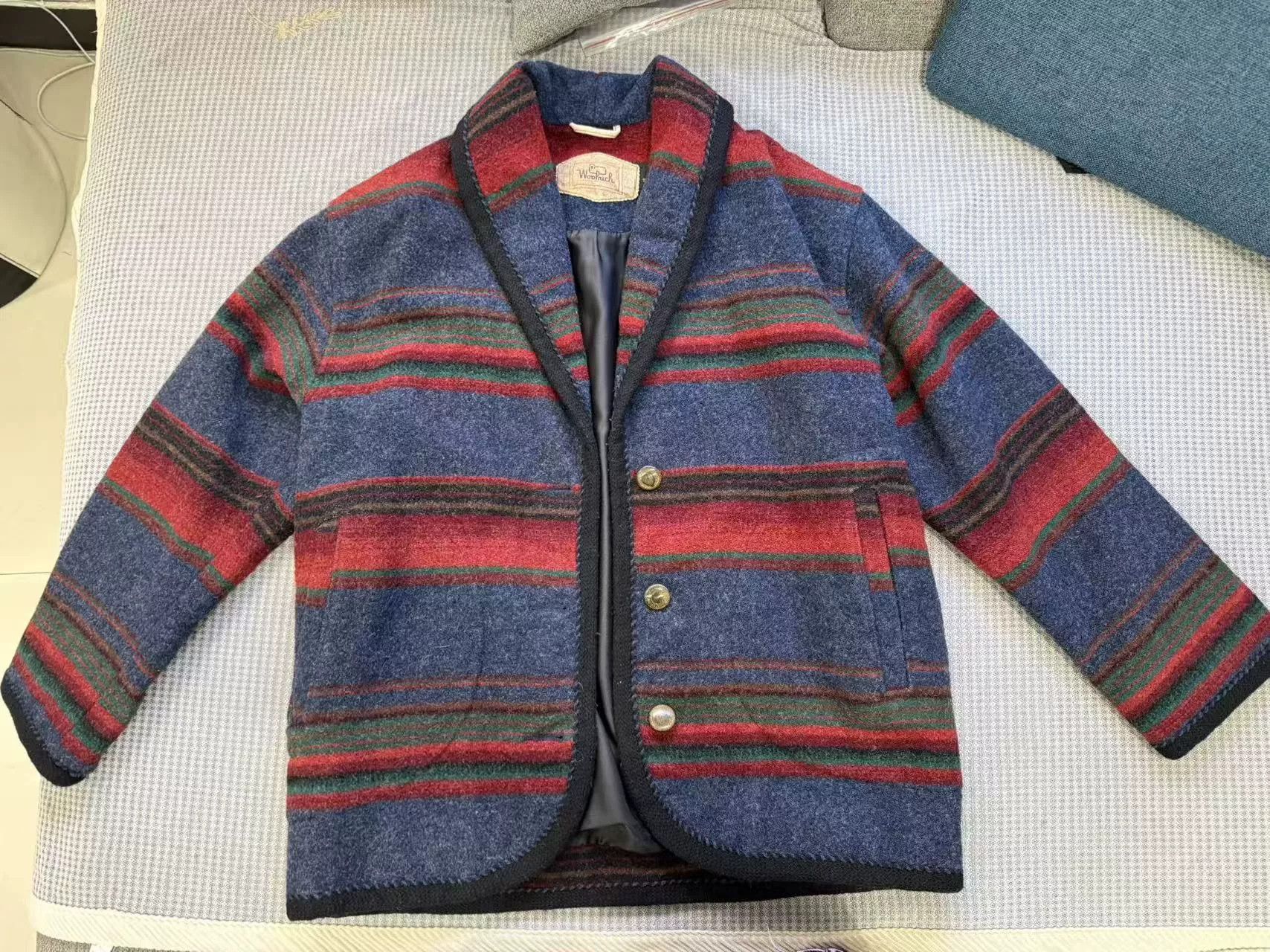 Woolrich Woolen Mills 90s Woolrich Navajo Patterned Wool Jacket Size US S / EU 44-46 / 1 - 1 Thumbnail