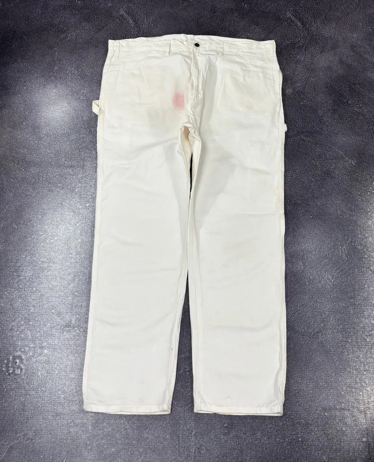 Dickies × Vintage Vintage Dickies Y2K White USA Hype Work Baggy Pants Size US 44 / EU 60 - 2 Thumbnail