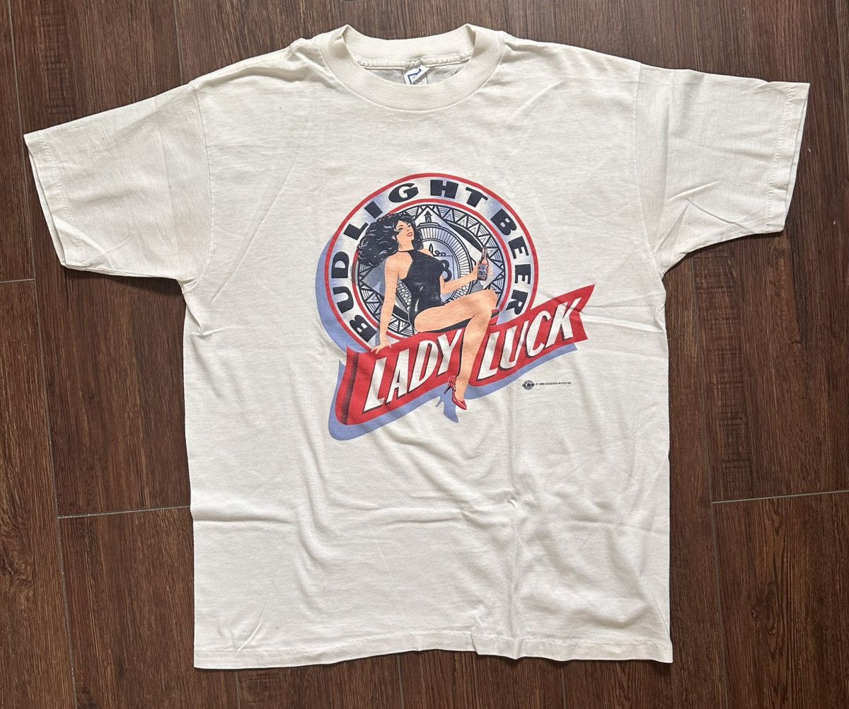 Vintage Vintage Bud light Lady Luck Size US XL / EU 56 / 4 - 1 Thumbnail