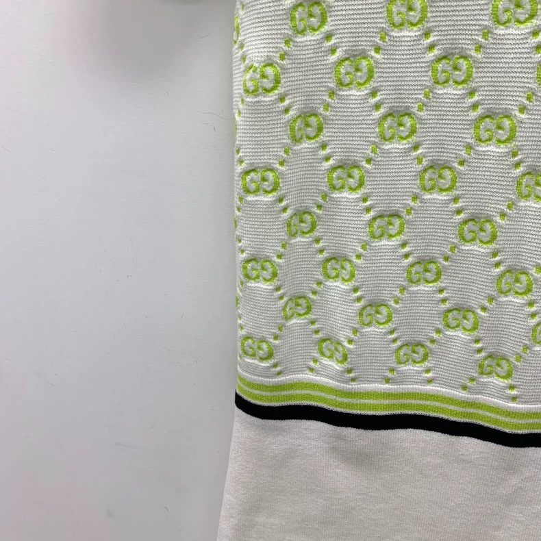 Gucci Gucci 24 color-blocked logo inlaid full-print cotton lapel Size M / US 6-8 / IT 42-44 - 4 Thumbnail