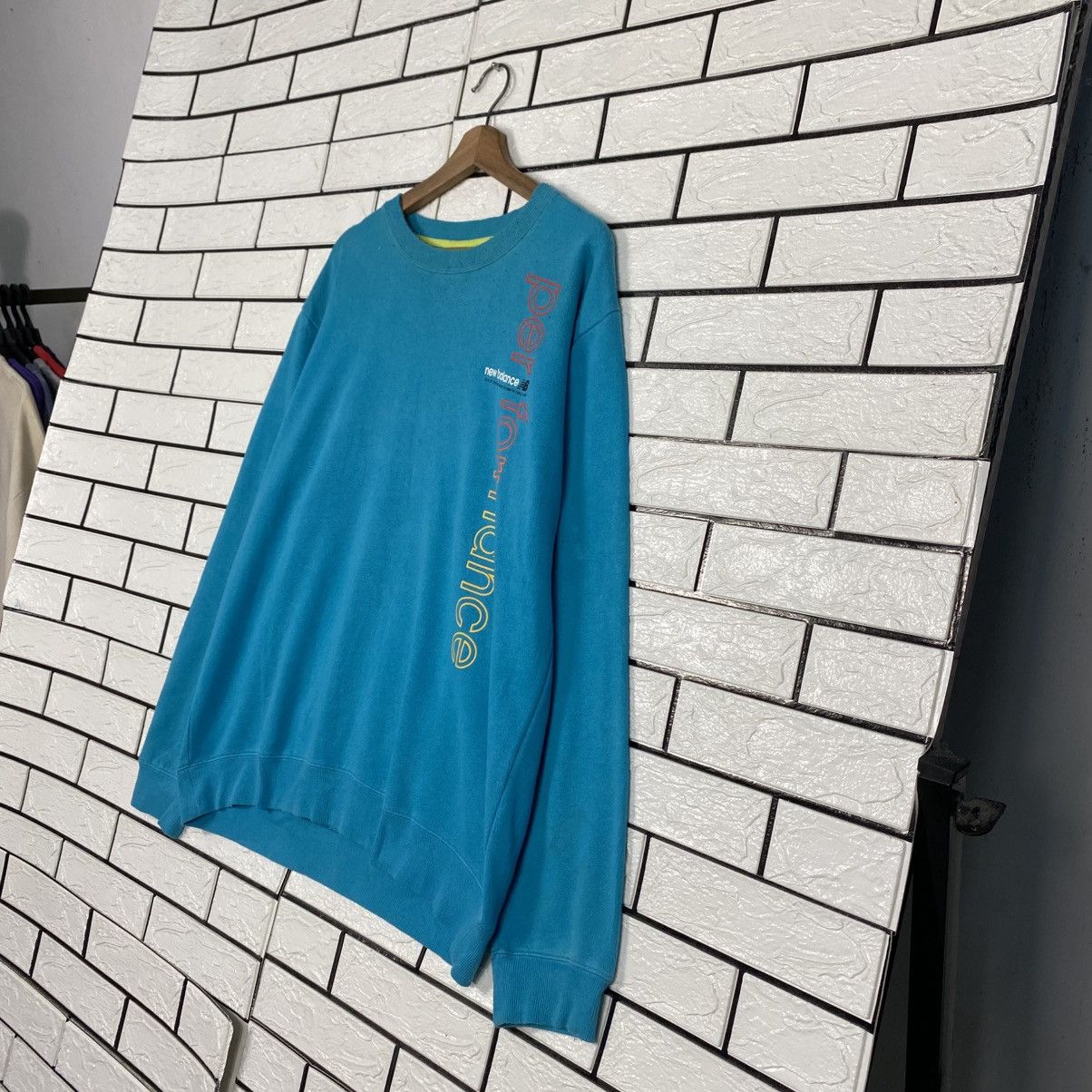 Japanese Brand Vintage Sweatshirt New Balance Size US L / EU 52-54 / 3 - 3 Thumbnail
