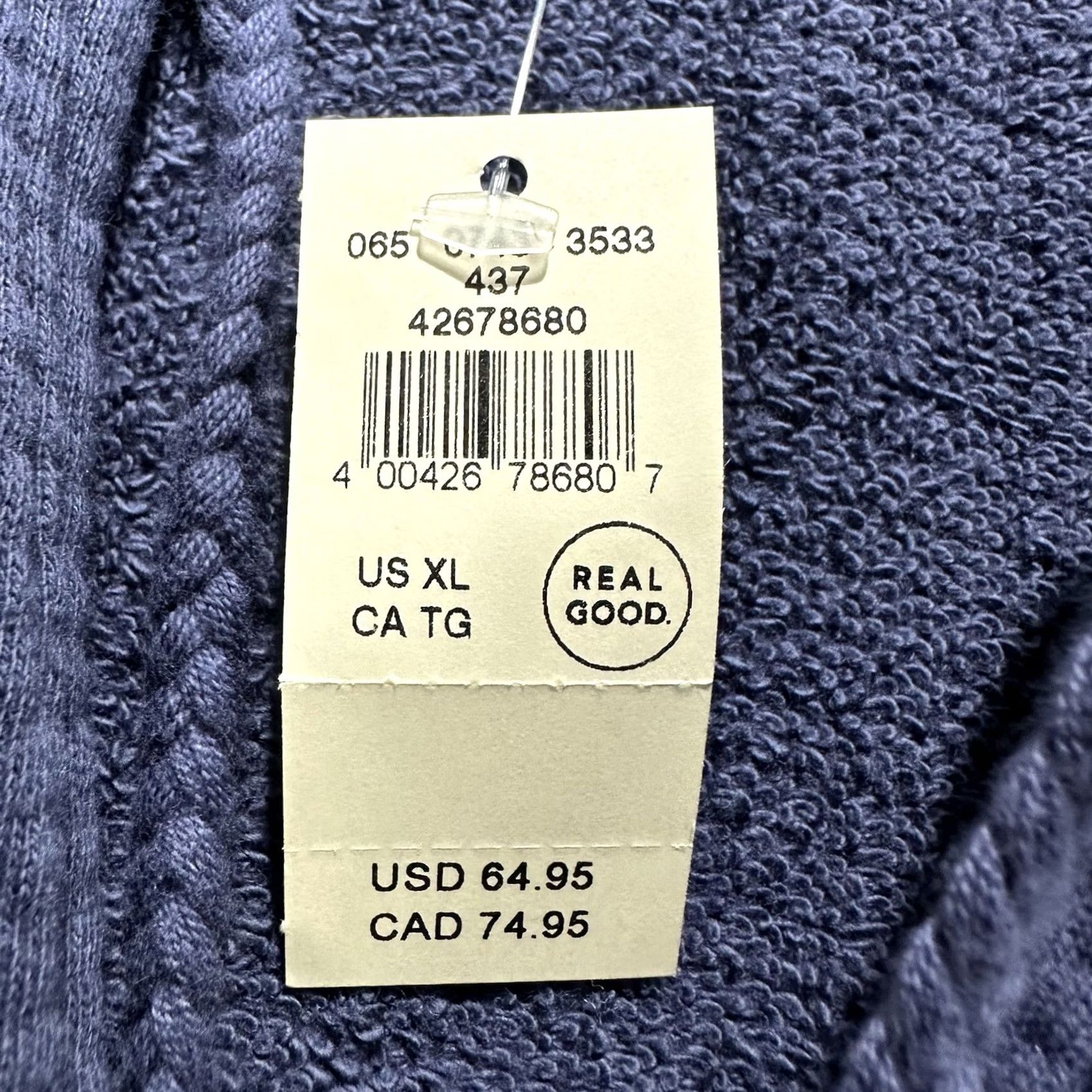 Vintage Aerie Sweatshirt Womens XL Blue Boho Oversized Pullover NWT (New with Tags) Size XL / US 12-14 / IT 48-50 - 5 Thumbnail