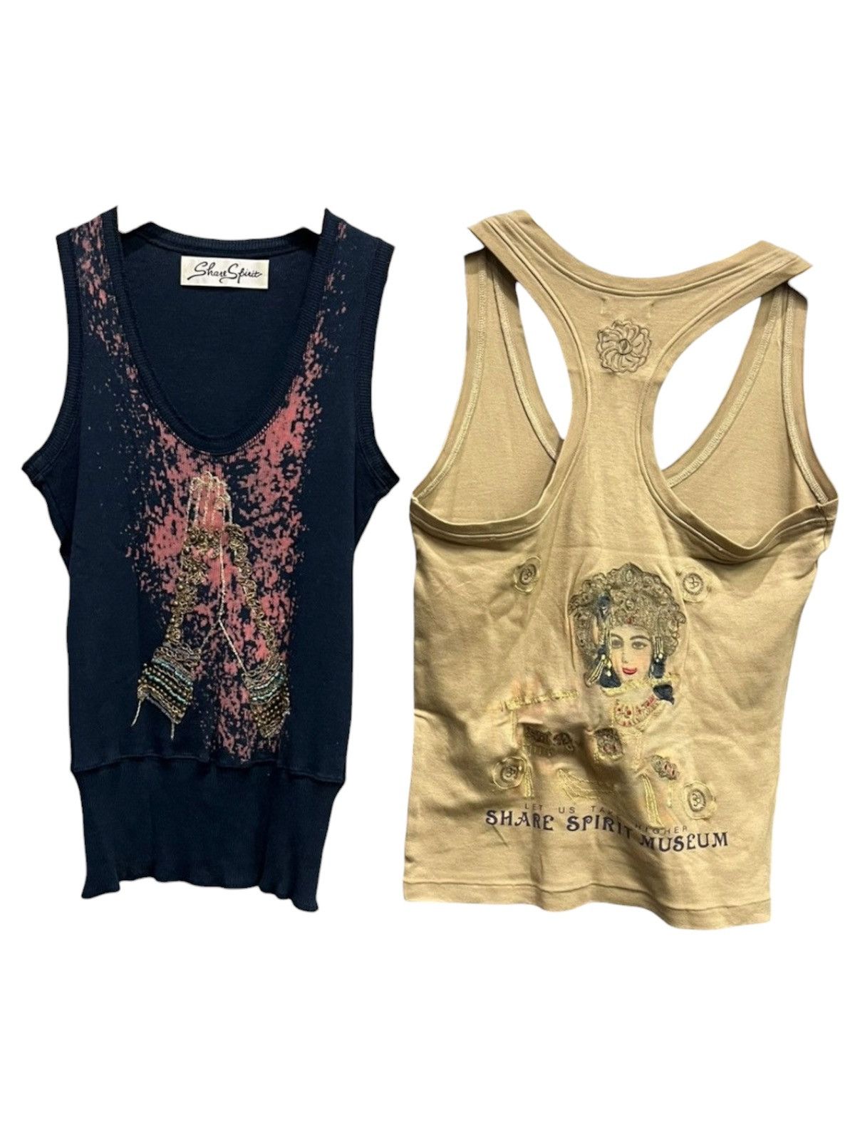 If Six Was Nine Combo Share Spirit Studded Hindu Prayer Metal Yarn Tank Top Size US XS / EU 42 / 0 - 1 Thumbnail
