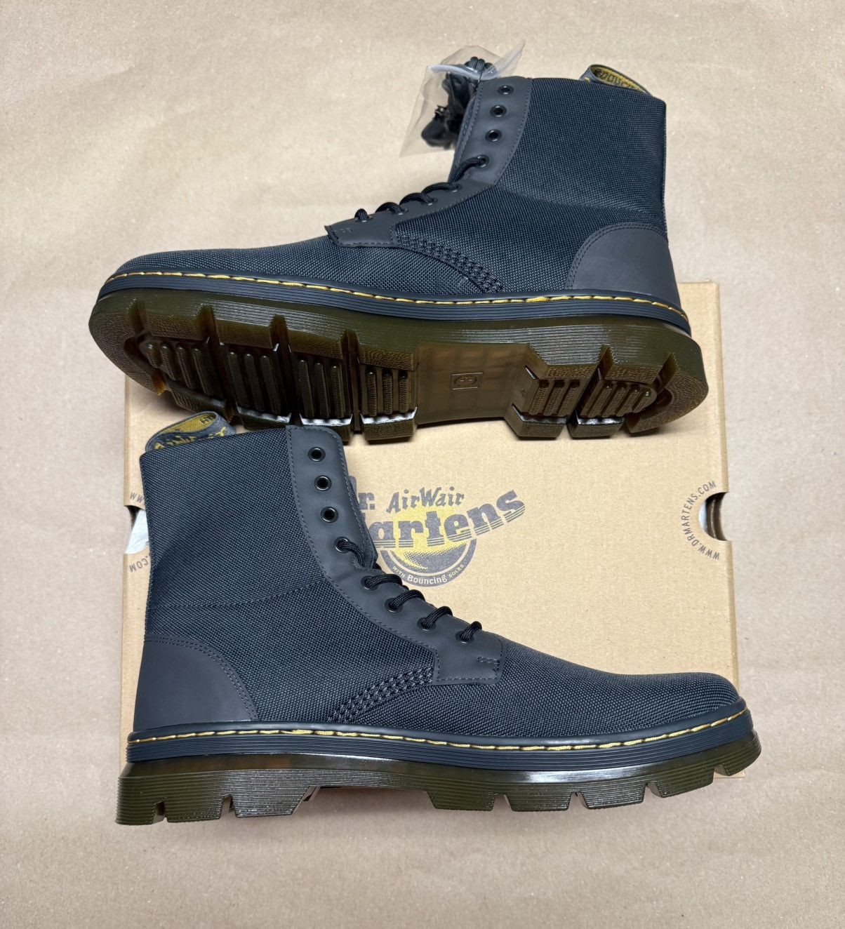 Dr. Martens Dr Marten Combs Charcoal Grey Boots size 14 Combat Rare NEW! Size US 14 / EU 47 - 2 Thumbnail
