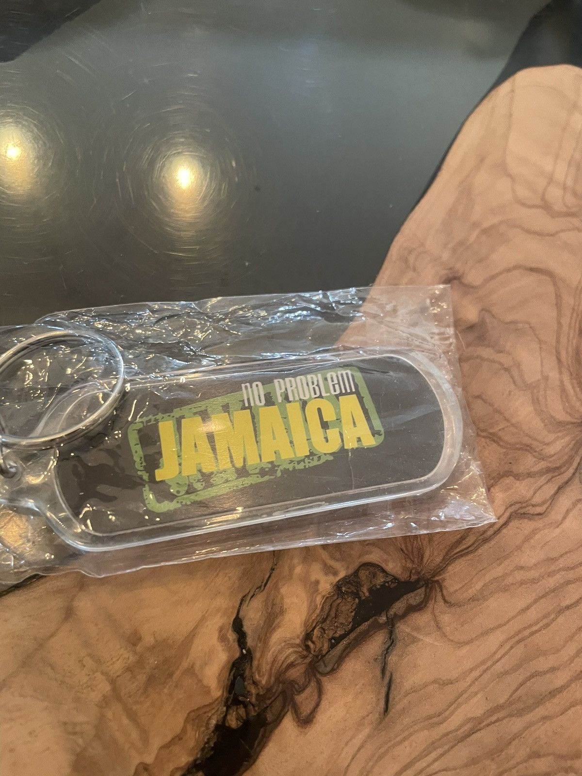 Bob Marley New Vintage 90s NO PROBLEM JAMAICA Fob Keychain Ring Size ONE SIZE - 5 Thumbnail