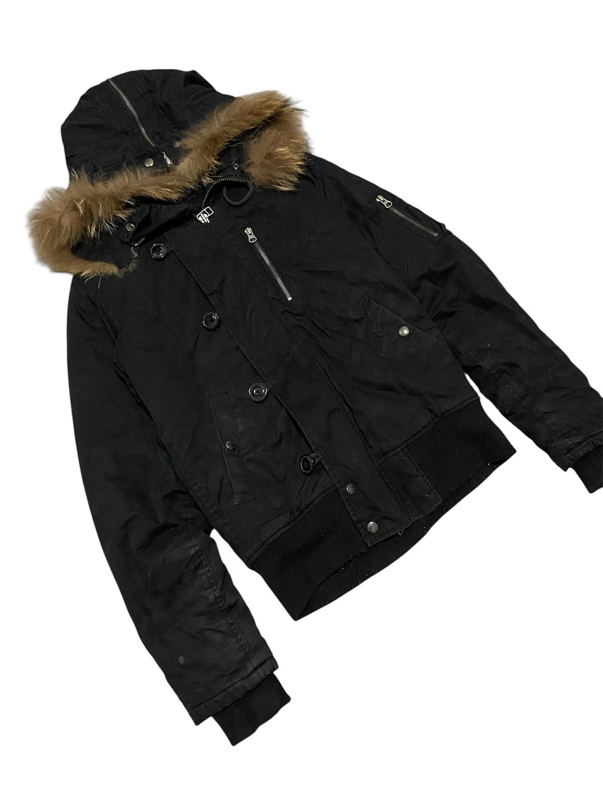 Vanquish 2000's Vanquish Furhoodie Apocalypse Bomber Jacket Size M / US 6-8 / IT 42-44 - 6 Thumbnail
