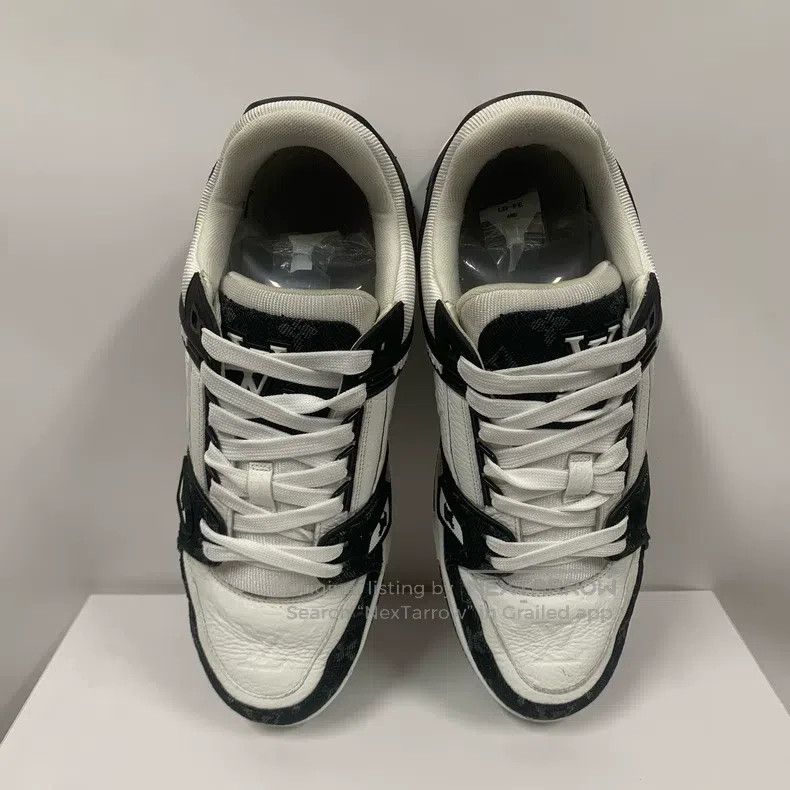 Louis Vuitton Louis Vuitton Black and white denim shoes Size US 8 / EU 41 - 5 Thumbnail