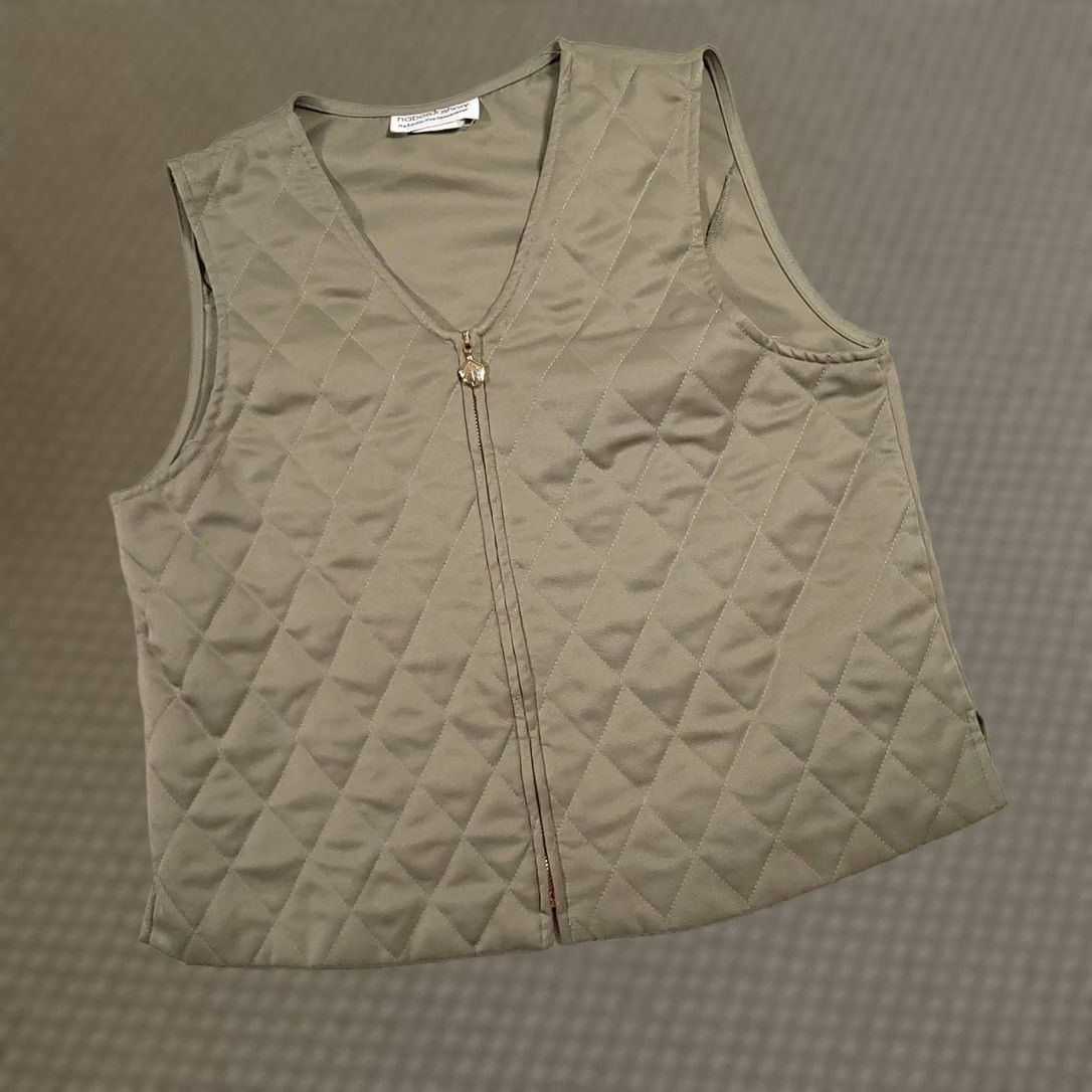 Vintage VINTAGE Leslie Fay Sportswear Haberdashery Full Zip Vest Women's Medium Green USA Vest Jane? Size M / US 6-8 / IT 42-44 - 1 Thumbnail