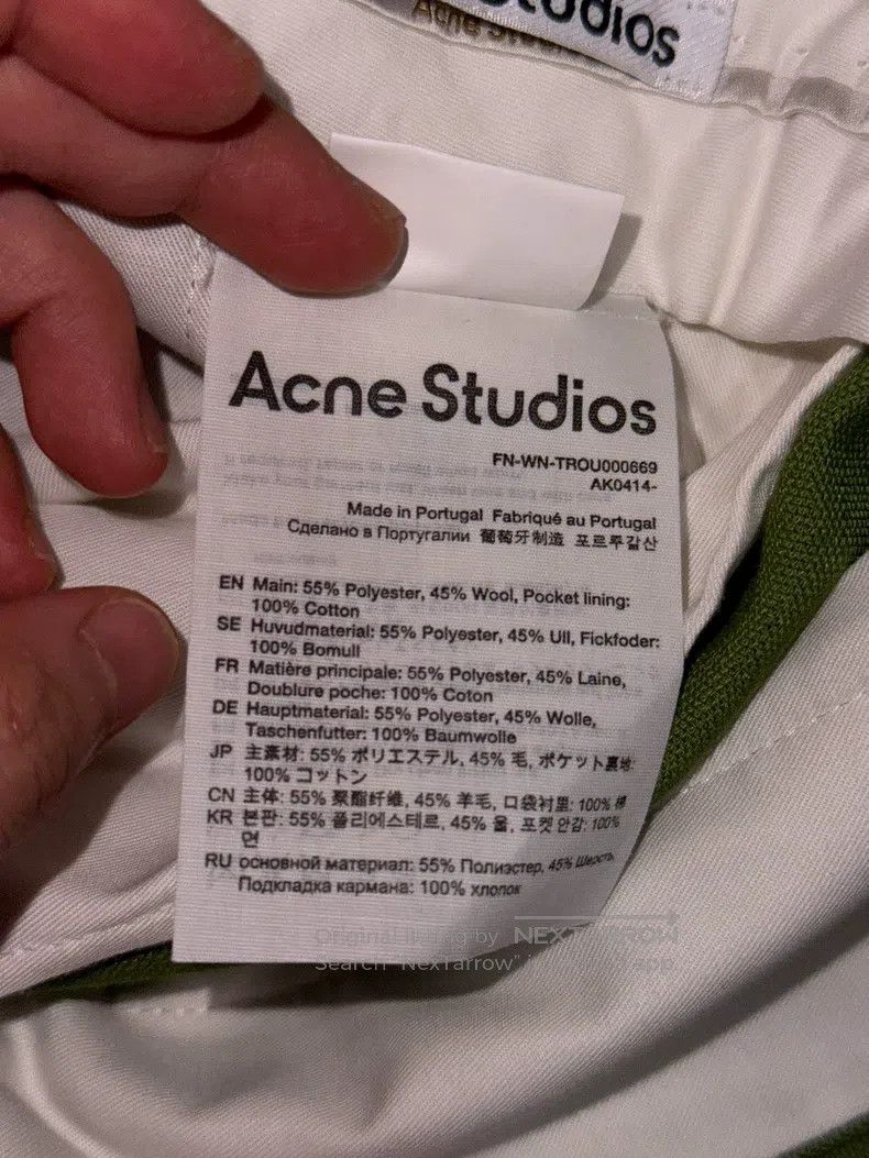 Acne Studios Acne Studios Green Tailored Trousers / Green Suit Pants Size 34S - 8 Thumbnail