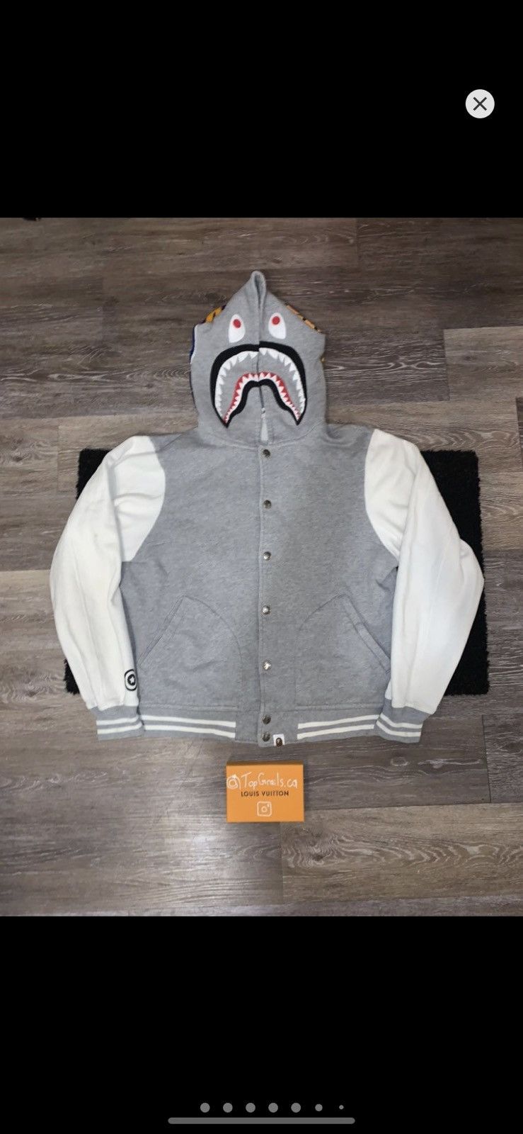 Bape BAPE SHARK VARSITY HOODIE CLASSIC Size US L / EU 52-54 / 3 - 1 Thumbnail