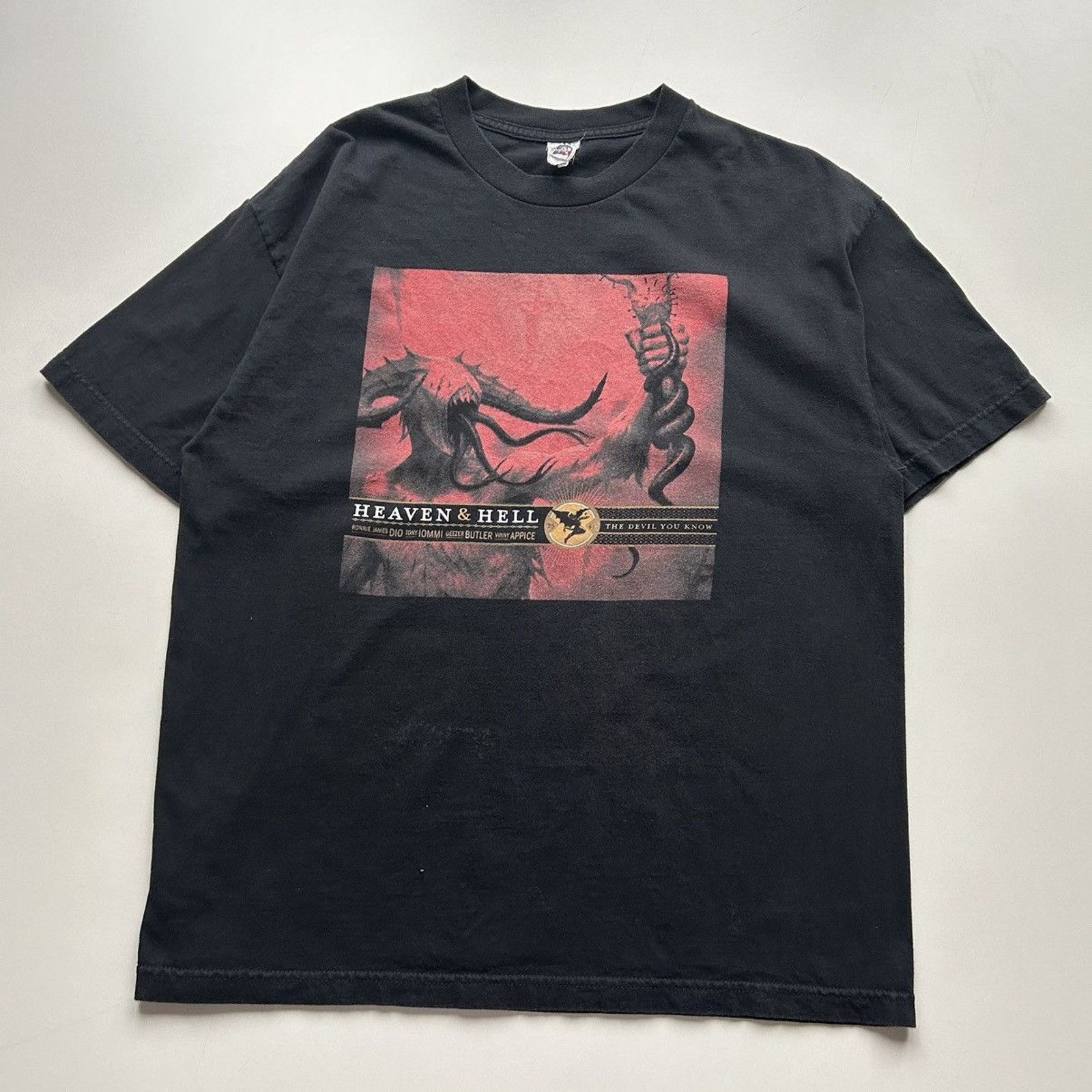 Band Tees Vintage Y2K Heaven & Hell Black Sabbath Band T Shirt XL Rare Size US XL / EU 56 / 4 - 1 Thumbnail