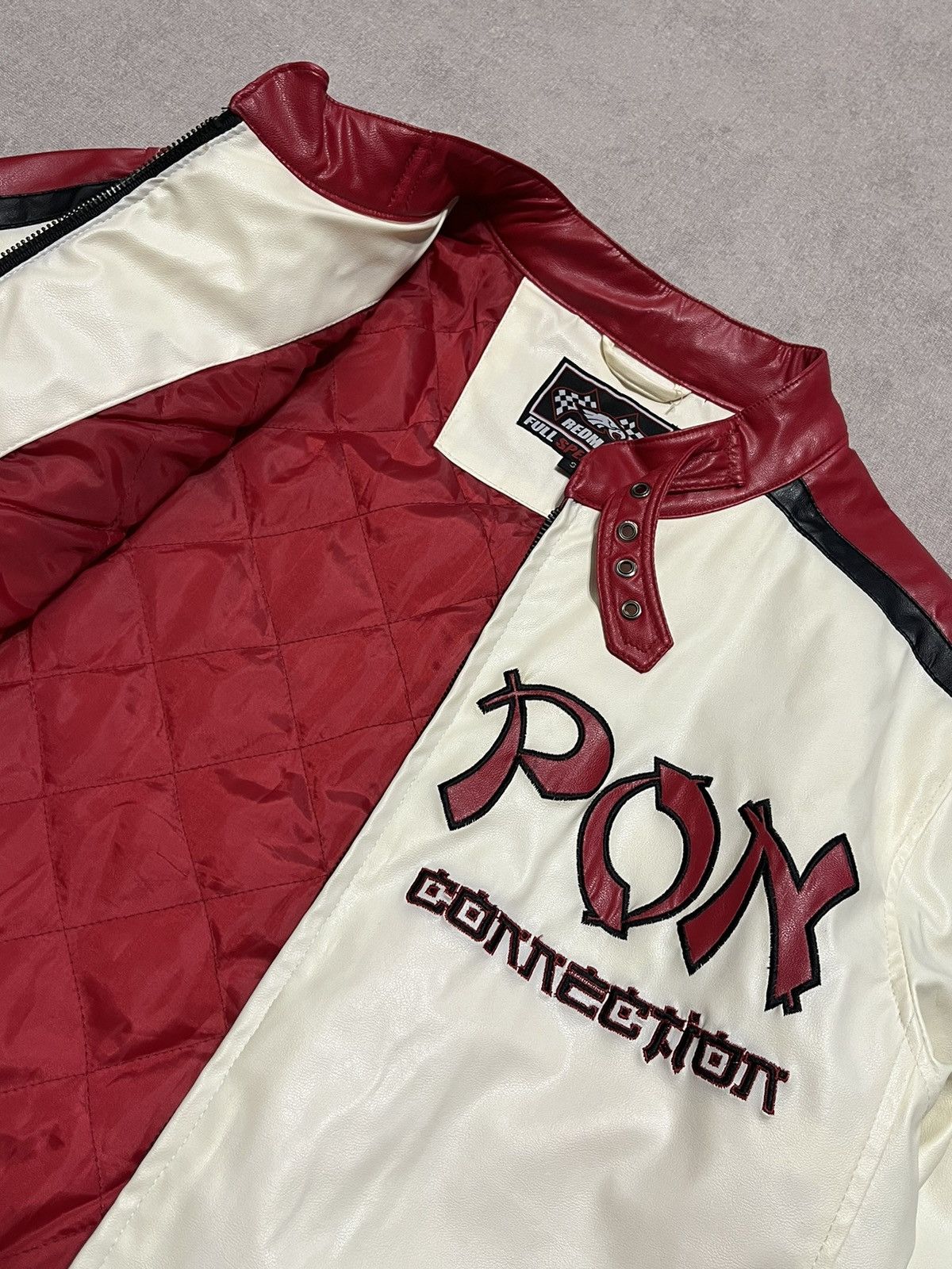 Vintage Japan Vintage Race Jacket Mens Nippon Faux Leather Y2K Biker Size US S / EU 44-46 / 1 - 11 Thumbnail