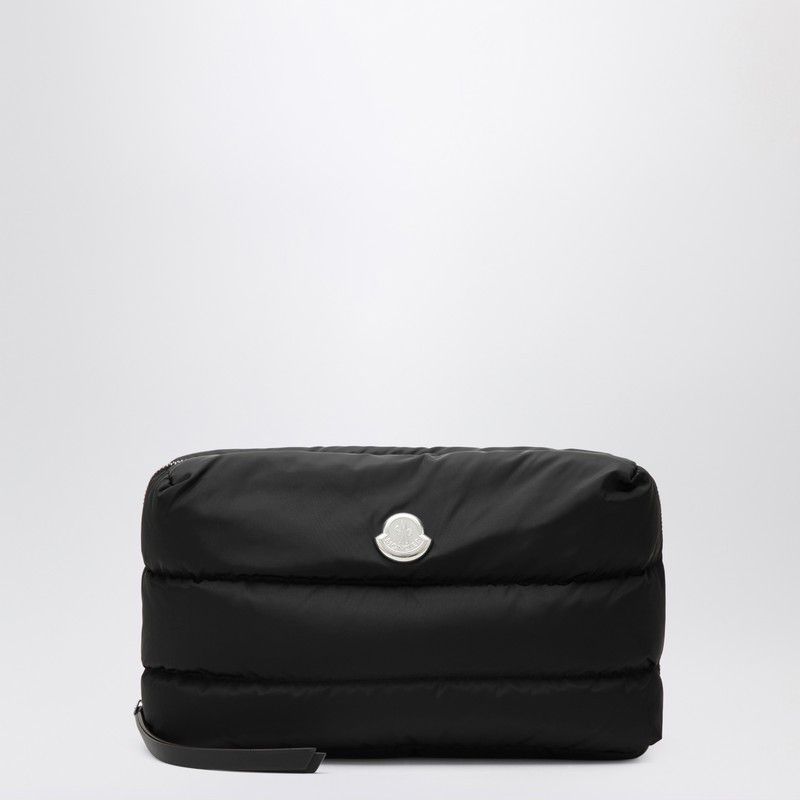 Moncler Moncler Caradoc Beauty Case In Quilted Black Nylon Size ONE SIZE - 1 Thumbnail