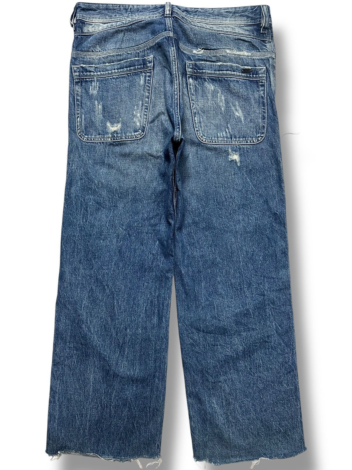 Diesel Vintage Diesel Distressed Ripped Jeans Straight With Faded Size US 34 / EU 50 - 4 Thumbnail