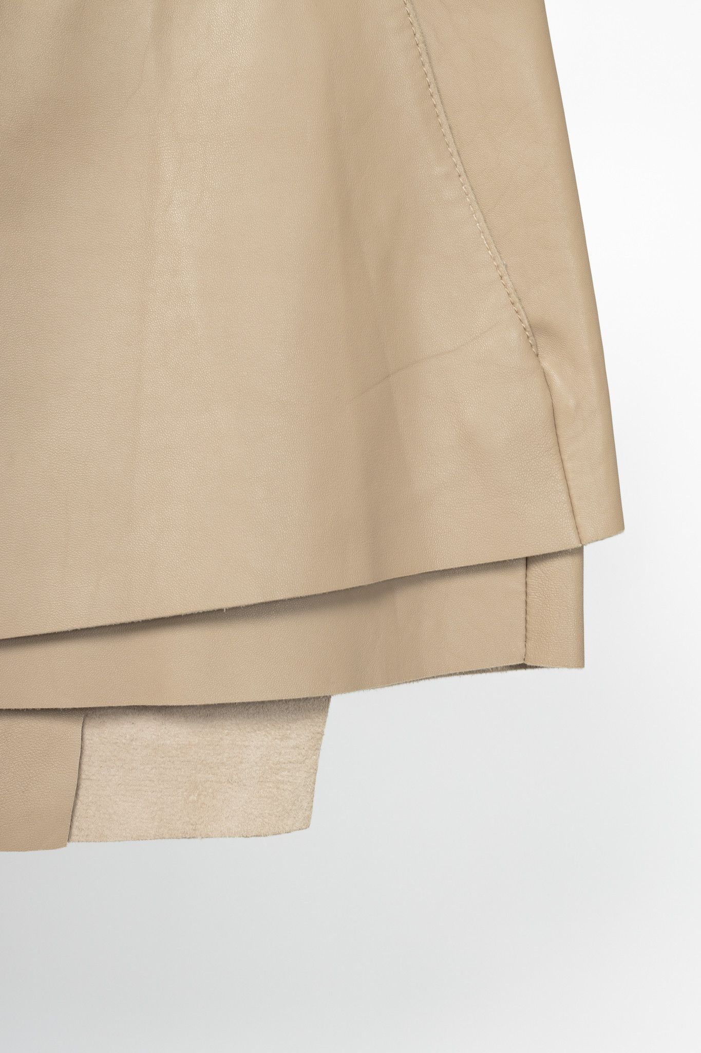 Helmut Lang Helmut Lang AW14 Field Petal Leather Asymmetrical Mini Skirt Size 28" / US 6 / IT 42 - 5 Thumbnail