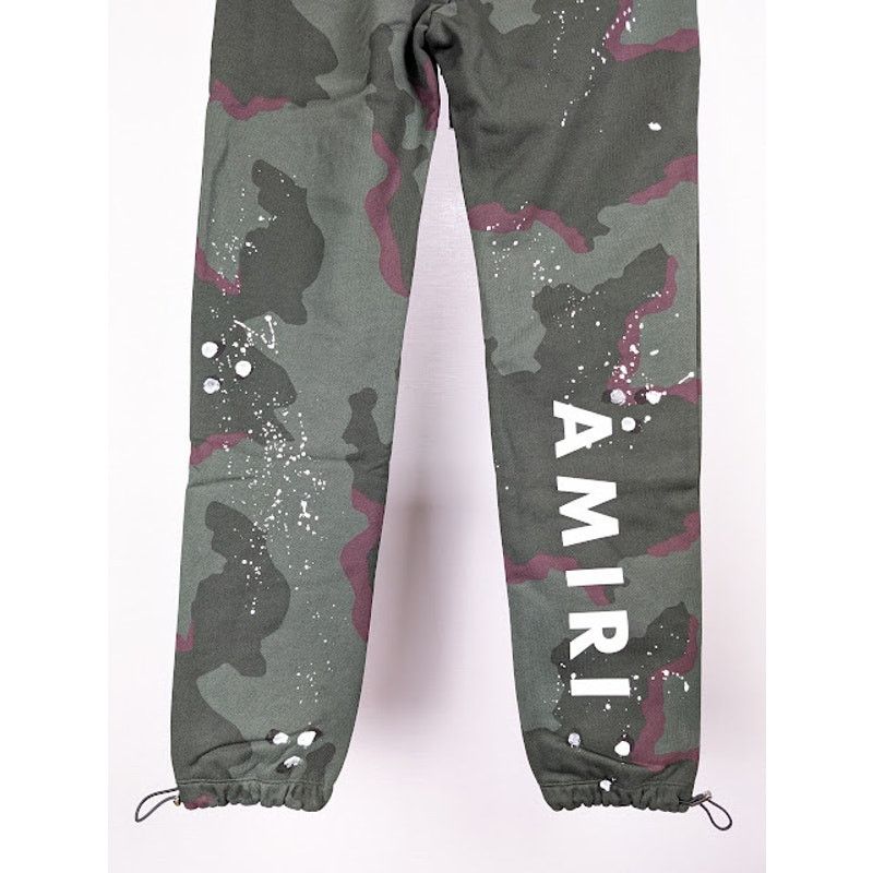 Amiri o1rshd1 Army Logo Sweatpant in Camo Size US 32 / EU 48 - 13 Thumbnail