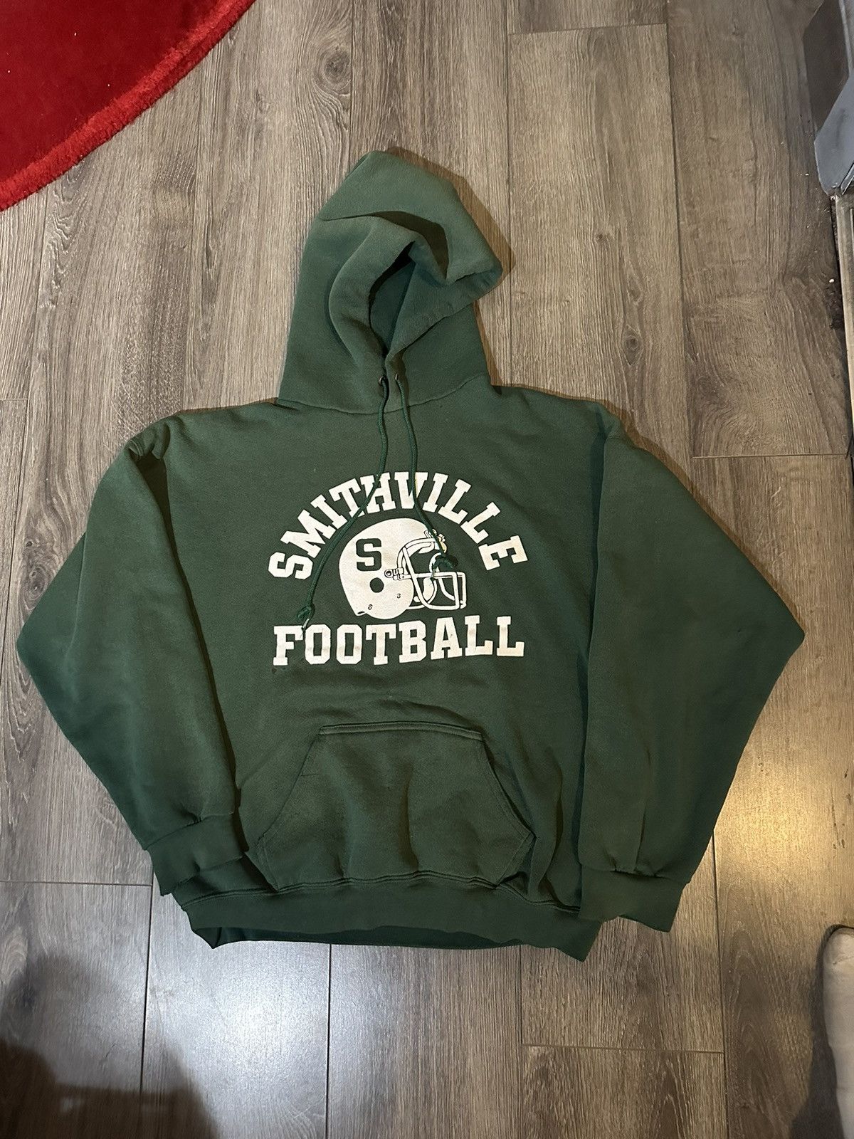 Vintage Vintage green college style hoodie sweatshirt Size US L / EU 52-54 / 3 - 1 Thumbnail