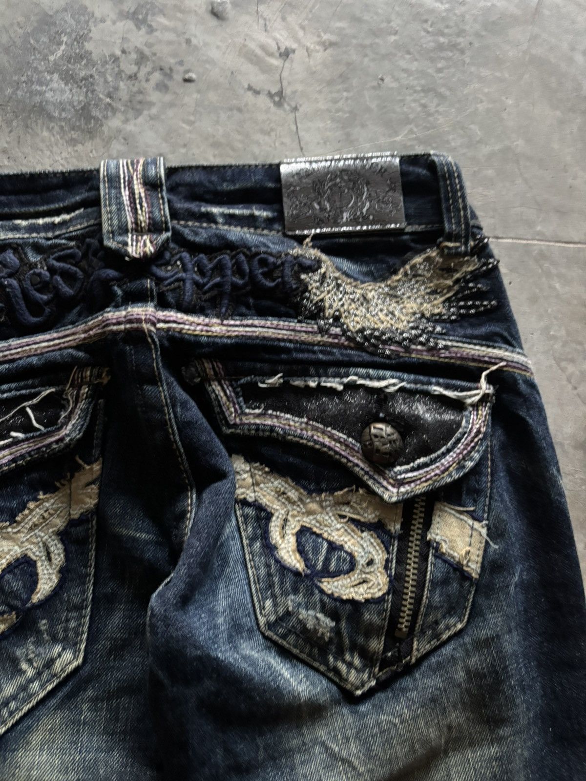 If Six Was Nine RED PEPPER FLARE LOW RISE WING BACK POCKET JAPANESE RUSTY Size US 30 / EU 46 - 17 Thumbnail