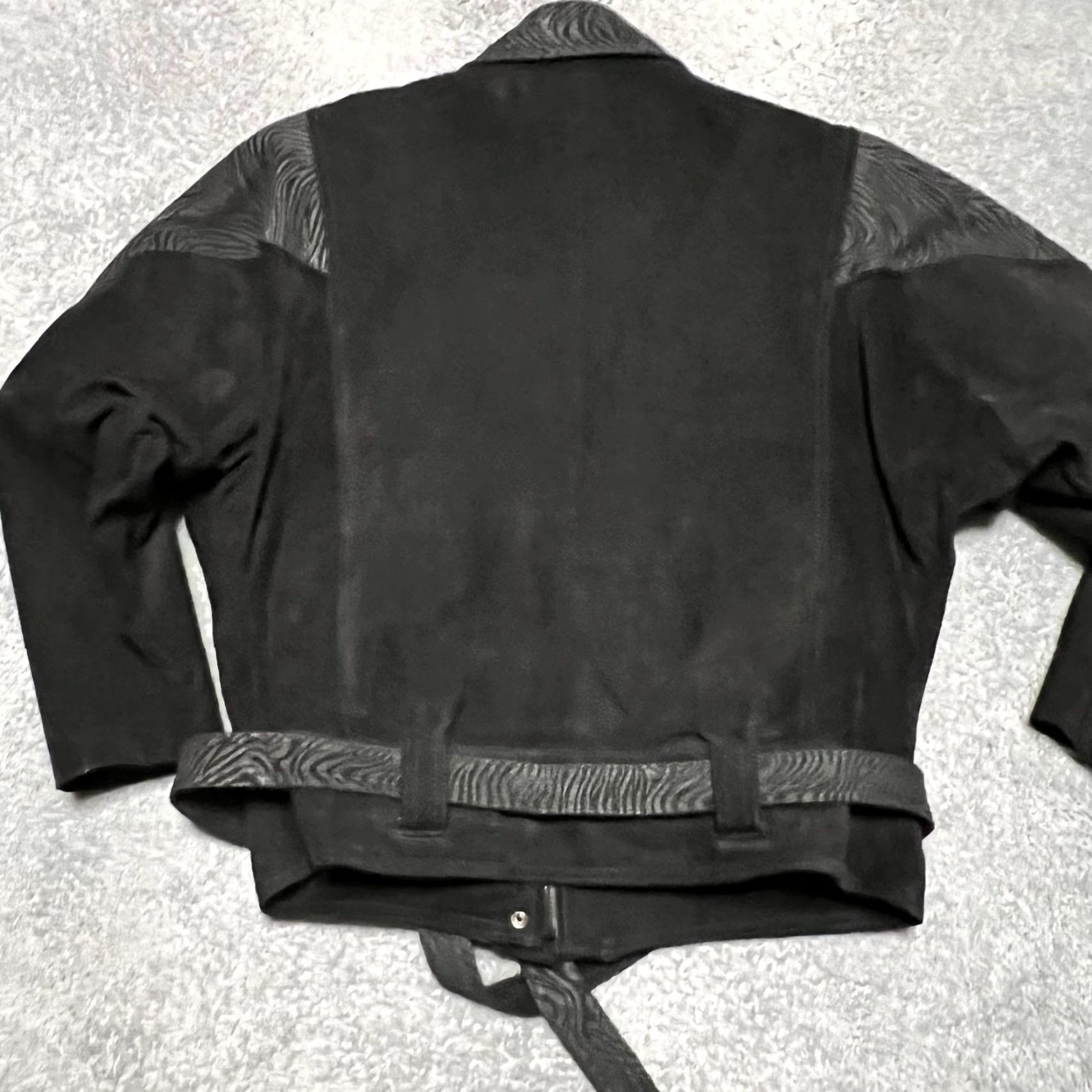 Ben Sherman VINTAGE Bermans Leather Coat Womens Large Thinsulate Lined Bomber Belted Size L / US 10 / IT 46 - 3 Thumbnail