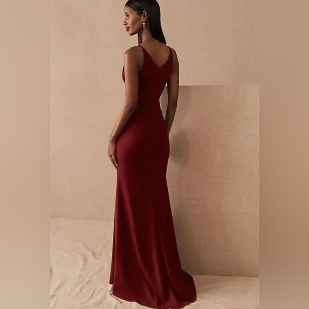 Anthropologie Bhldn Jones V-Neck Crepe Dress Size 0. B18 Size XS / US 0-2 / IT 36-38 - 2 Thumbnail
