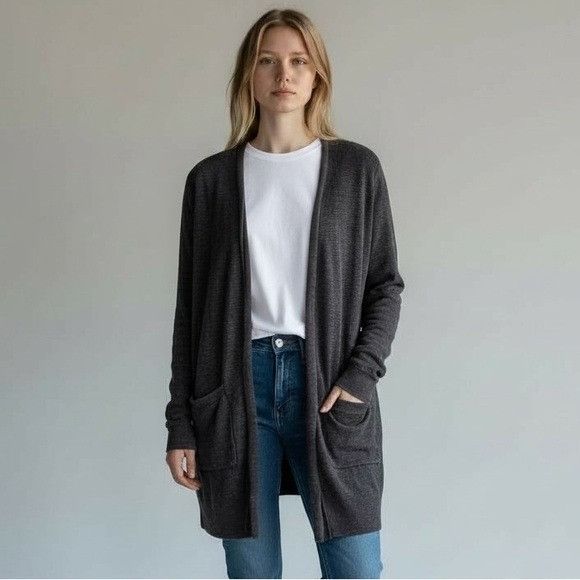 Marine Layer Marine Layer Navy Blue Lightweight Cotton Open Cardigan Size XS / US 0-2 / IT 36-38 - 1 Thumbnail
