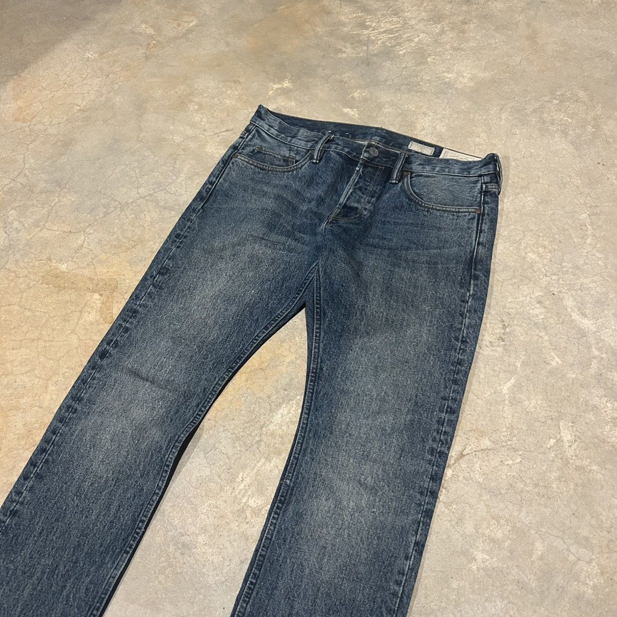 Allsaints × Japanese Brand AllSaints Cigarette Faded Slim Indigo Jeans Essential Size US 33 - 3 Thumbnail