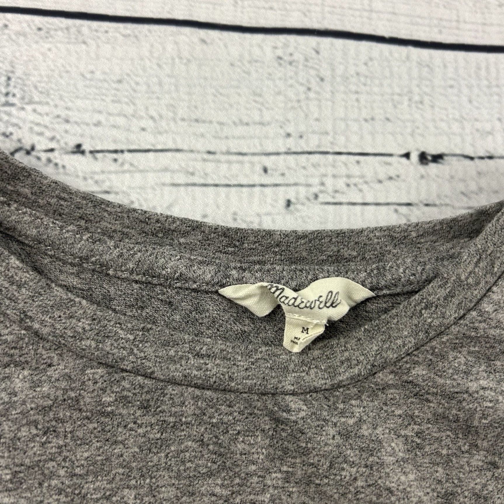 Madewell Madewell Short Sleeve Tie Back Shirt Women's Medium Gray Shirt Mens? Size M / US 6-8 / IT 42-44 - 2 Thumbnail