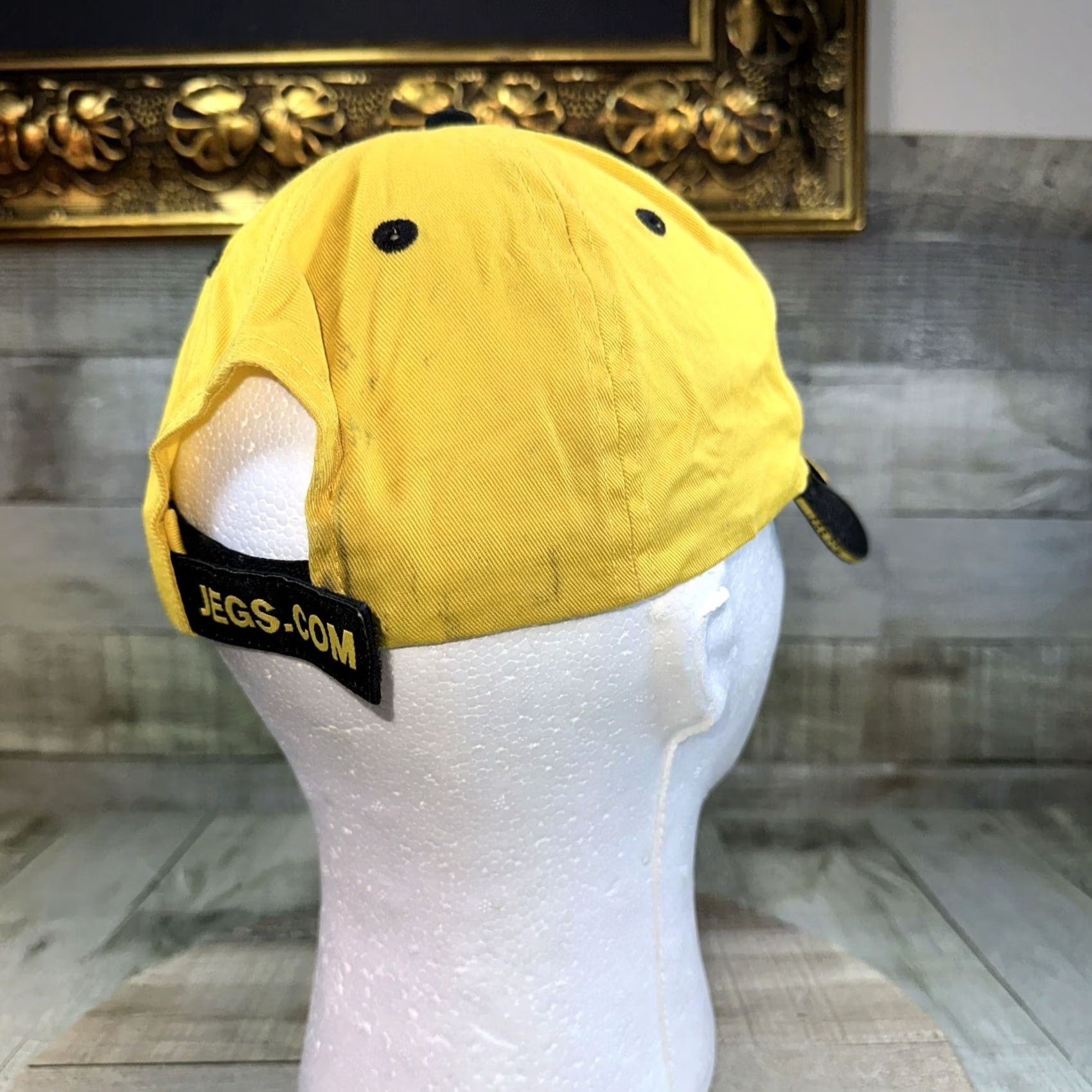 Vintage JEGS High Performance Yellow Cotton Baseball Cap Hat Strapback CH32 Size ONE SIZE - 5 Thumbnail