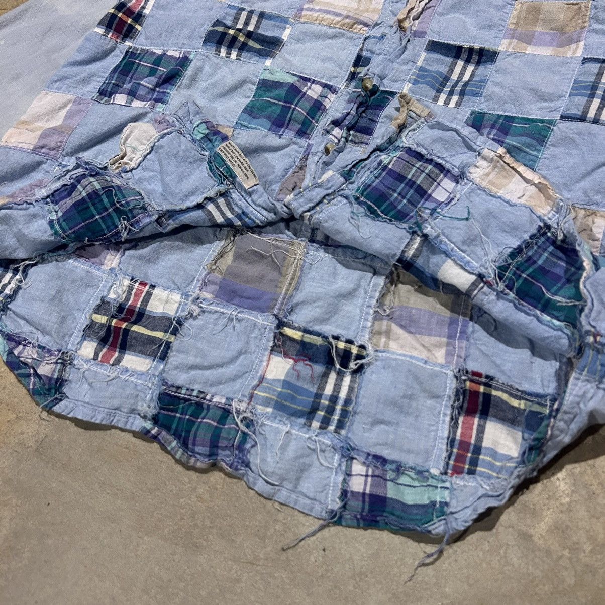 Aeropostale × Vintage Vintage 1980s Aeropostale Patchwork Sewn Button Up Shirt Size US M / EU 48-50 / 2 - 4 Thumbnail
