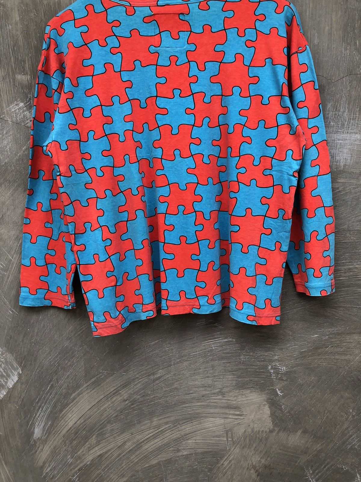 Moschino Moschino Lingerie Puzzle Longsleeve T-shirt Size L / US 10 / IT 46 - 8 Thumbnail