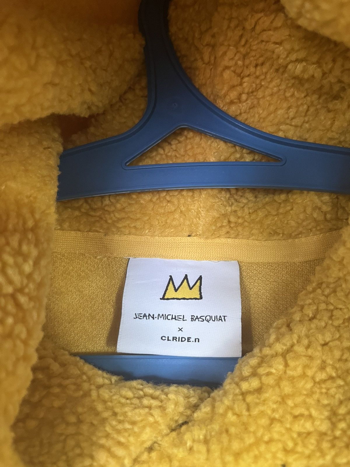 Jean-Michel Basquiat 💥VERY RARE JMB BASQUAIT X CLRIDE High Pile Deep Pile Hoodie Size US L / EU 52-54 / 3 - 14 Thumbnail