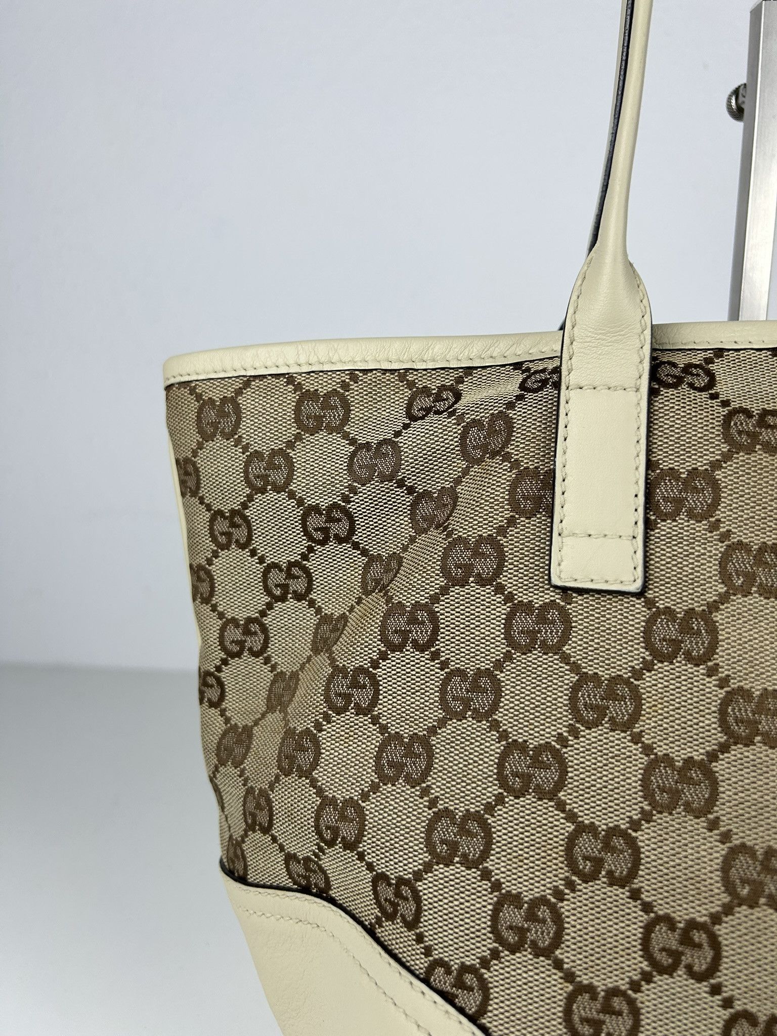 Gucci Gucci GG monogram canvas and leather shopper bag Size ONE SIZE - 11 Thumbnail