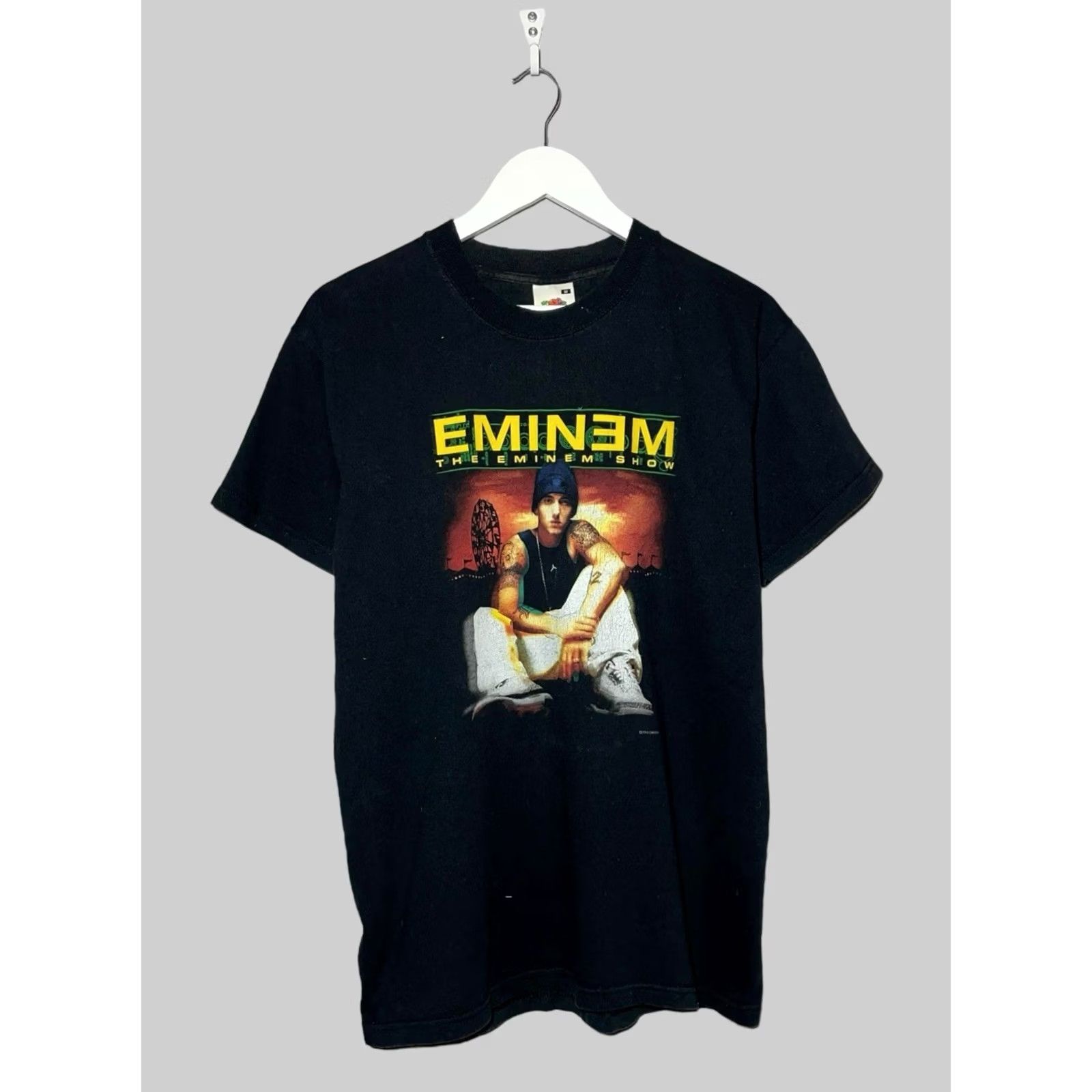 Vintage Eminem Tour 2003 Vintage T-Shirt Mens M Black Cotton Crew Neck Short Sleeve Logo 90s Hip Hop Music Size US M / EU 48-50 / 2 - 2 Thumbnail