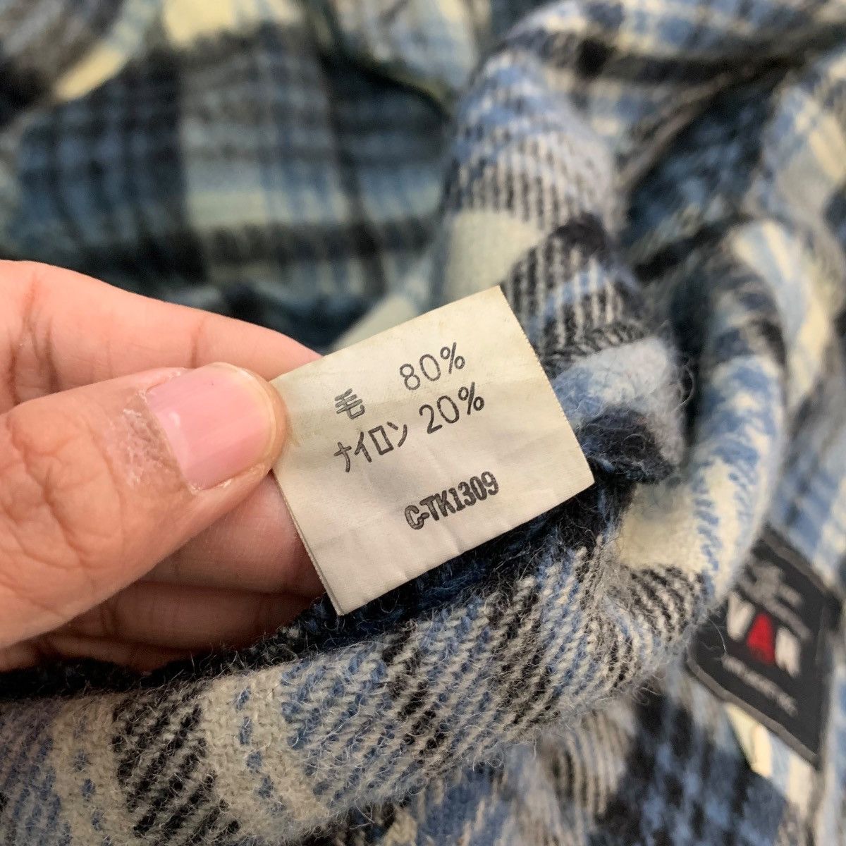 Van 90’s VAN JAC Workwear Blue Tartan Flannel Jacket #2303-C102 Size US L / EU 52-54 / 3 - 18 Thumbnail