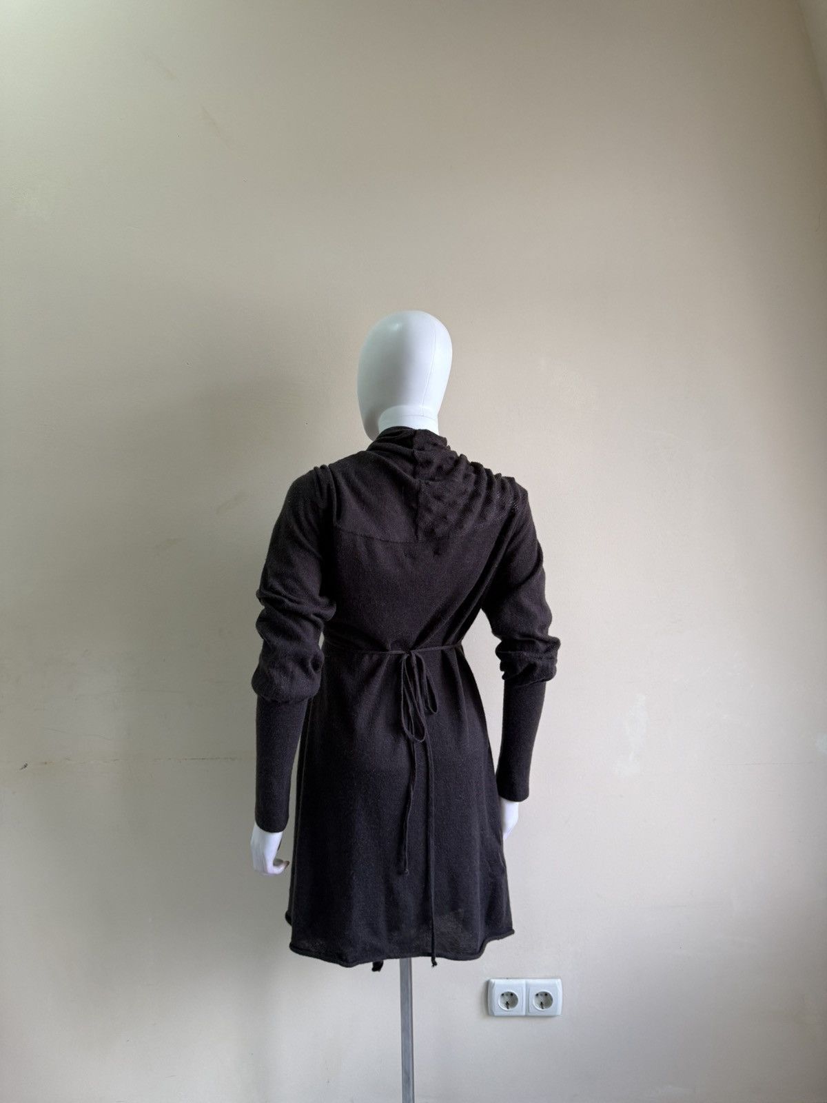 Sarah Pacini Sarah Pacini Baby Alpaca Wool Grey Cardigan One Size Size ONE SIZE - 6 Thumbnail