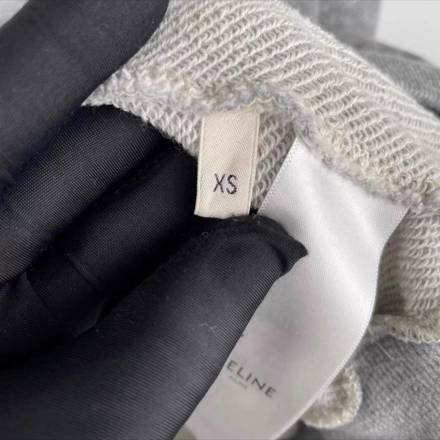 Celine CELINE Triumph Gray Hoodie Gold Zipper XS Size US XS / EU 42 / 0 - 2 Thumbnail
