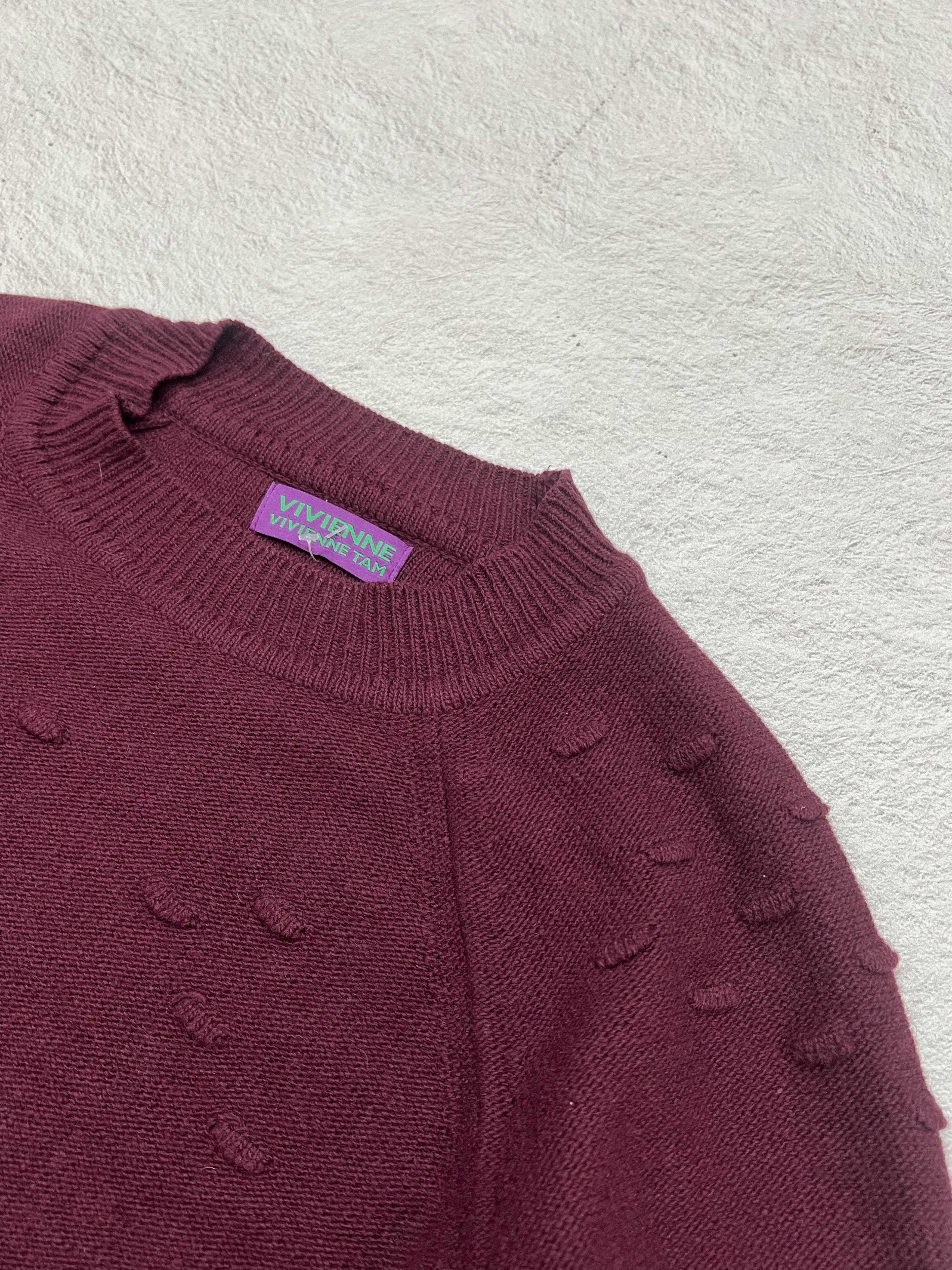 Japanese Brand 2000s Vivienne Tam Designer Knit Crewneck y2k Lgb Ifsix Size US M / EU 48-50 / 2 - 6 Thumbnail