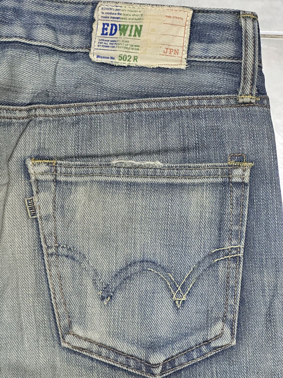 Edwin Edwin 502R Vintage Straight Loose With Faded Wash Size US 34 / EU 50 - 7 Thumbnail