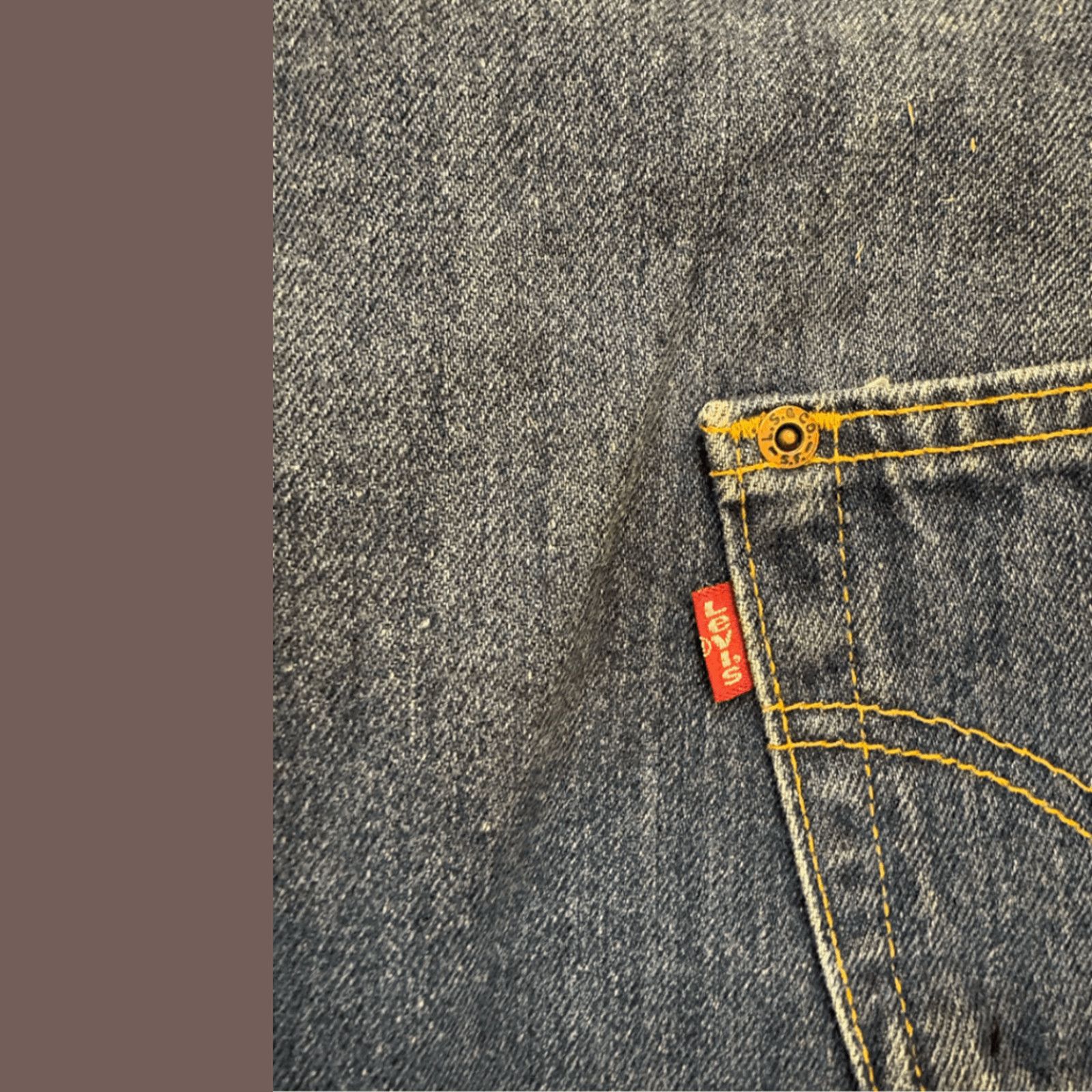 Levi's VTG Denim Mini Skirt | Levi’s Blue A-Line | 90s Skatercore Size 30" / US 8 / IT 44 - 4 Thumbnail