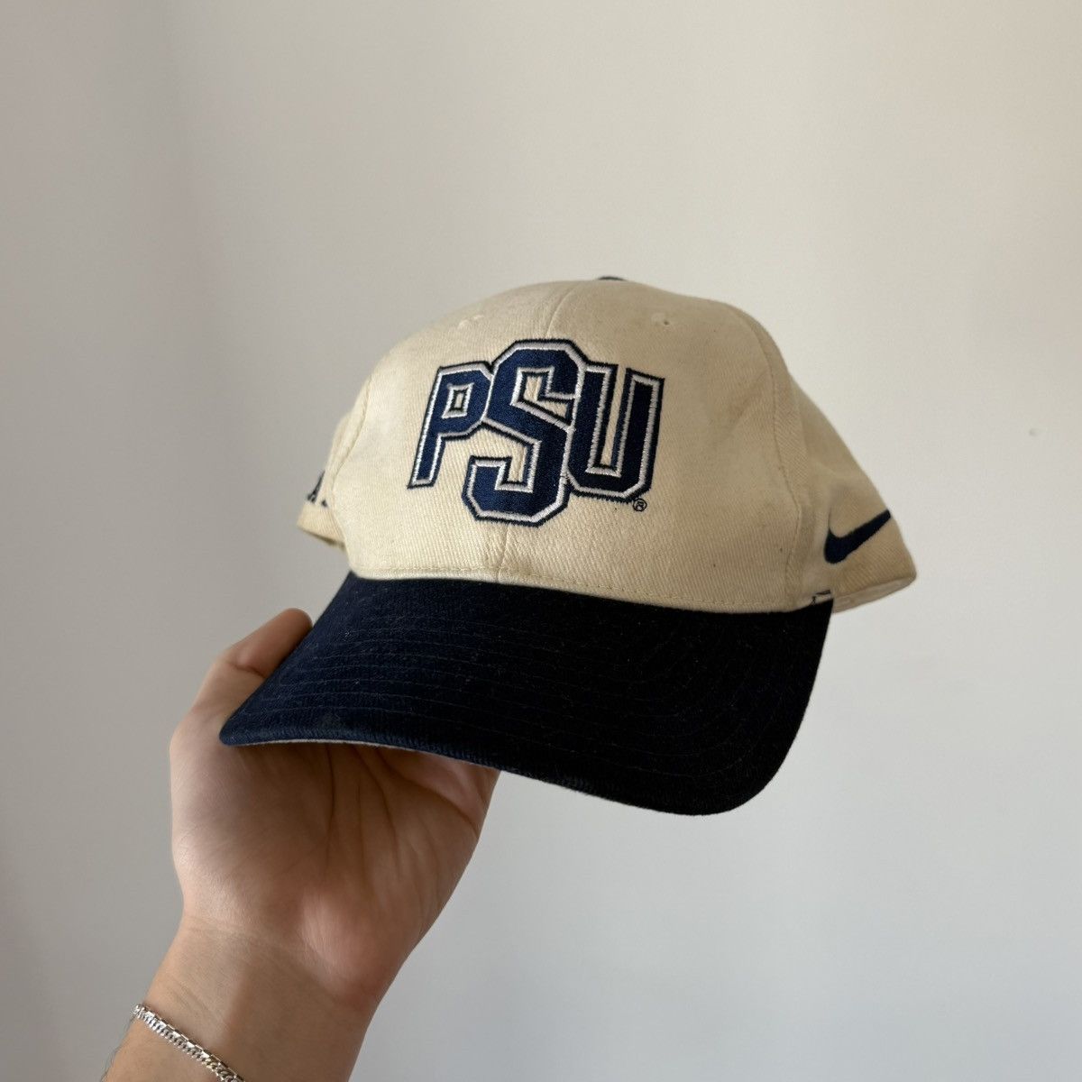 Nike Vtg 1990s Nike Penn State Snapback Hat Nittany Lions PSU Size ONE SIZE - 2 Thumbnail