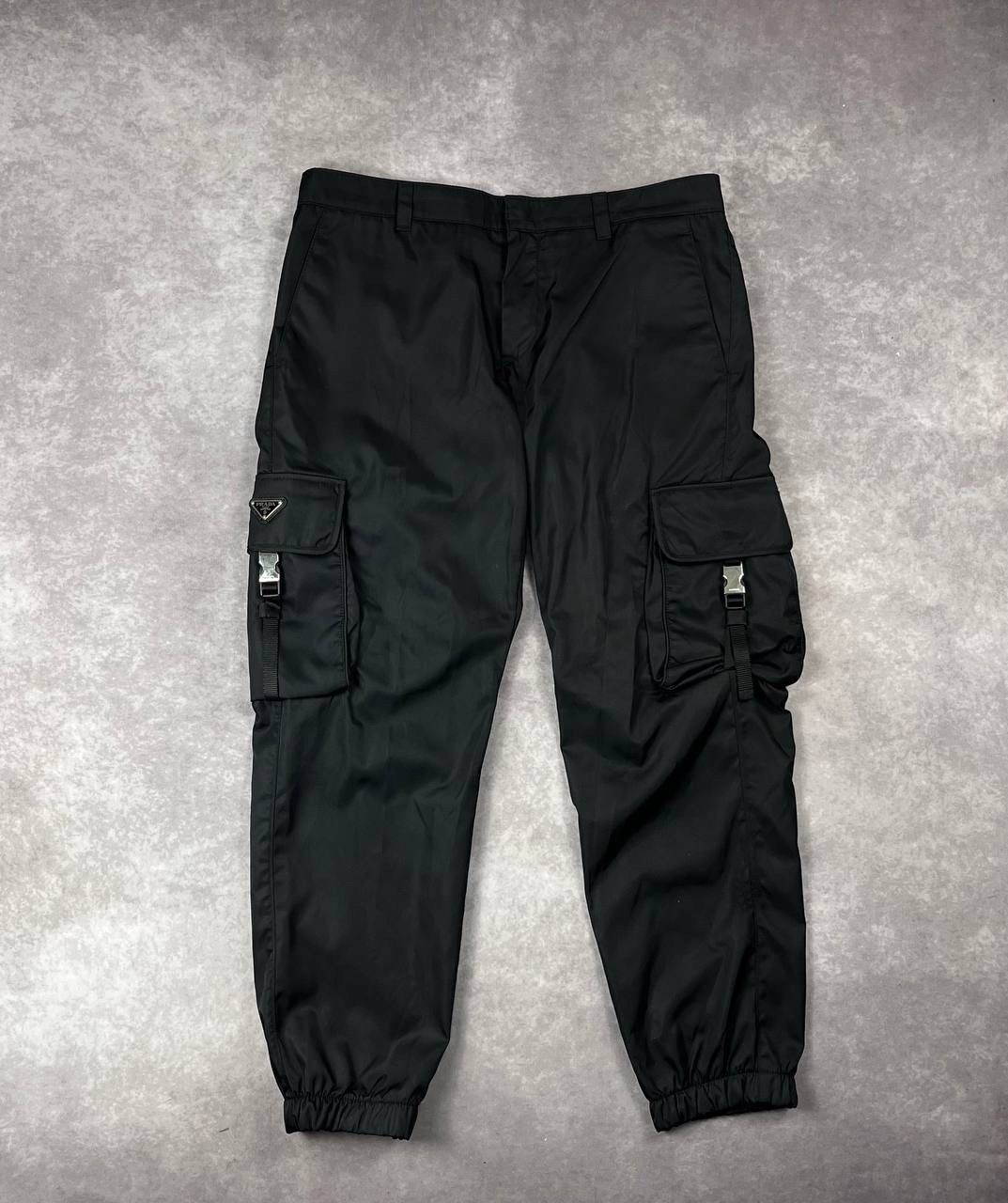 Prada Prada Re-Nylon Cargo Pants – Black – Size 52 (IT) Size US 33 - 1 Thumbnail