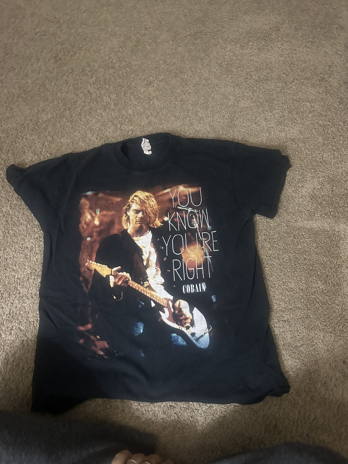 Vintage Kurt Cobain/Nirvana You Know You’re Right Tee Size US M / EU 48-50 / 2 - 2 Thumbnail