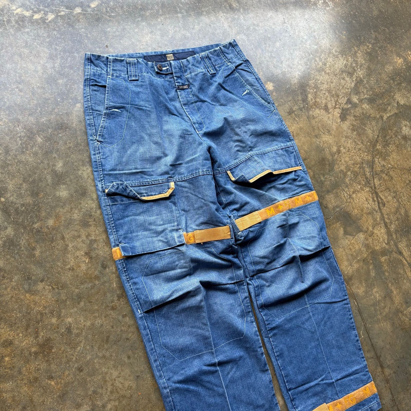 Marithe + Francois Girbaud Crazy Baggy Girbaud Shuttle Jeans Size US 36 / EU 52 - 2 Thumbnail