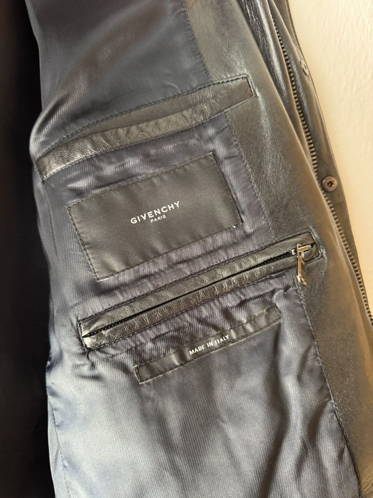 Givenchy Leather Military Multi Pocket Jacket Size US L / EU 52-54 / 3 - 5 Thumbnail